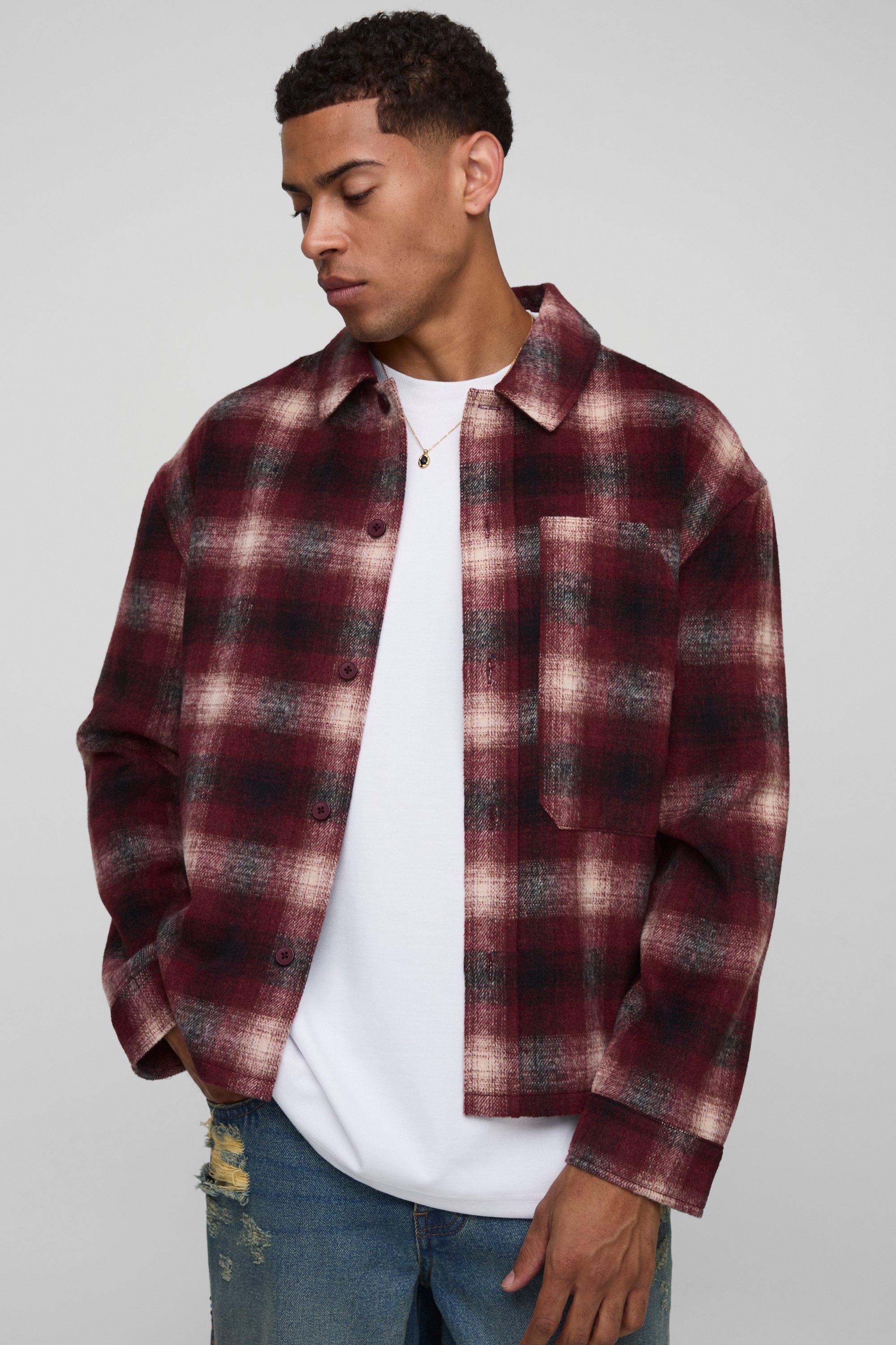 Regular Fit Heavyweight Workwear Pocket Check Overshirt