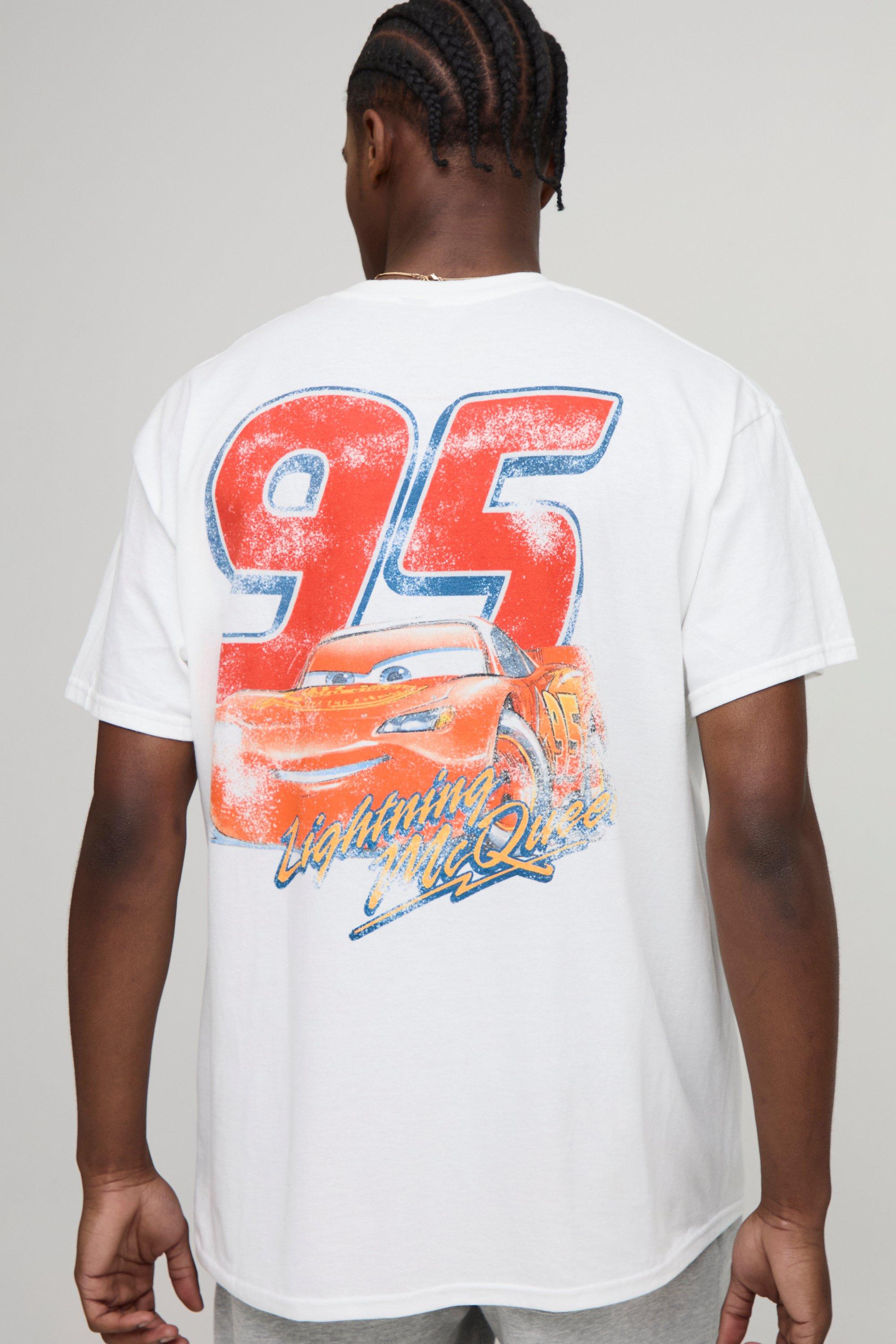 Image of T-shirt oversize bianca ufficiale Disney Cars, Bianco