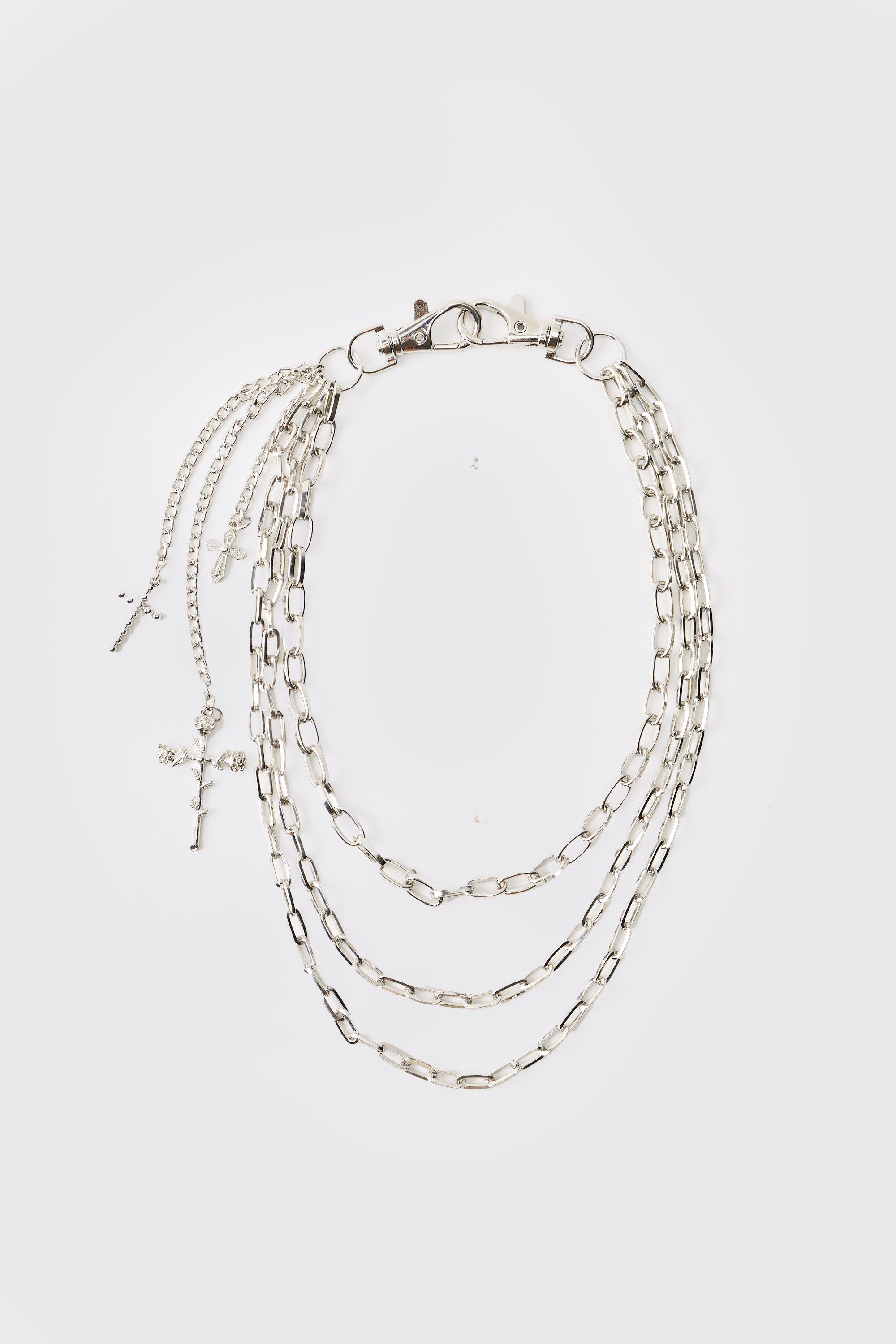 Image of Catena per jeans incrociata, Grigio