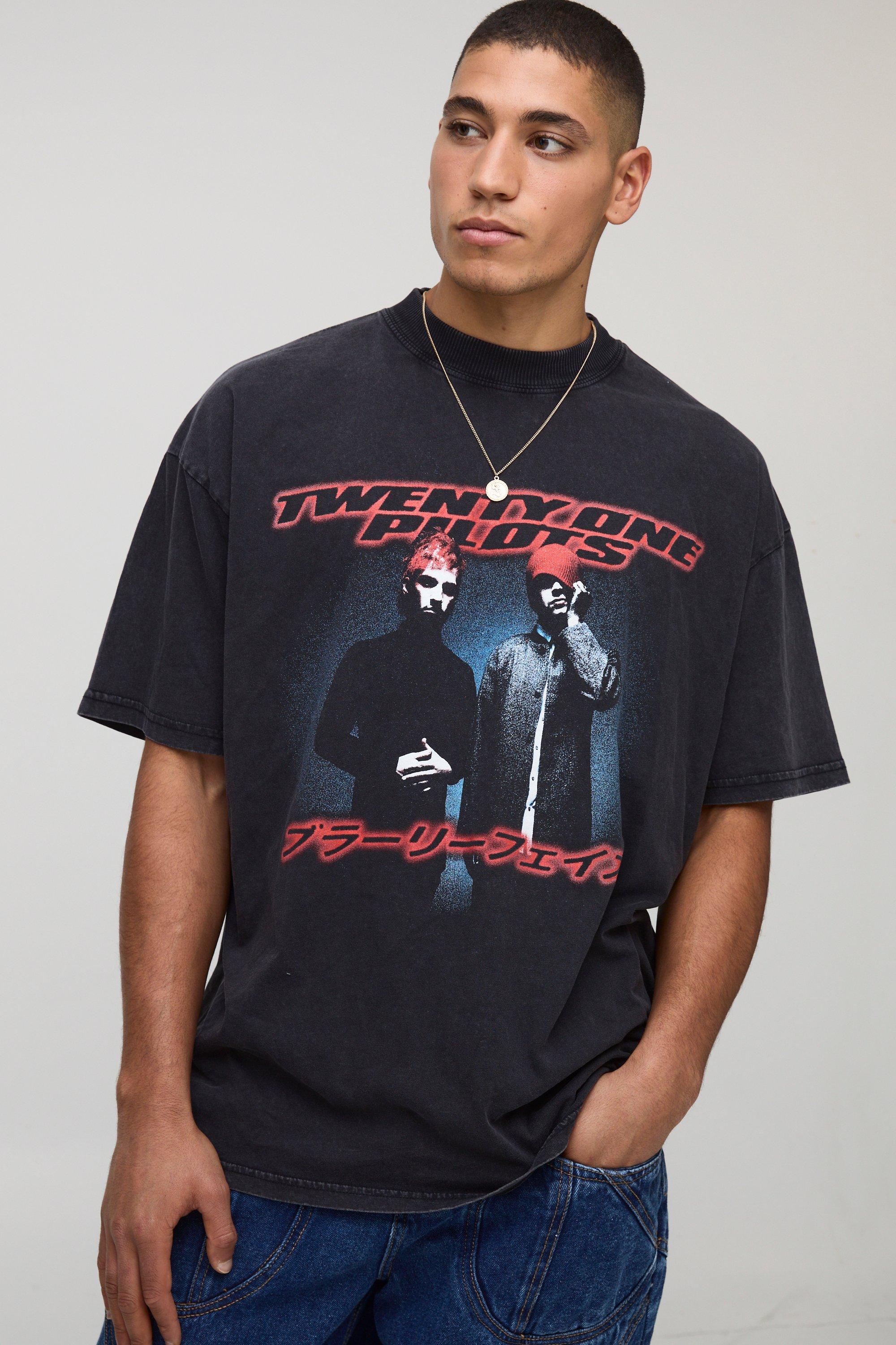 Men's Acid Wash T Shirts | boohooMAN USA