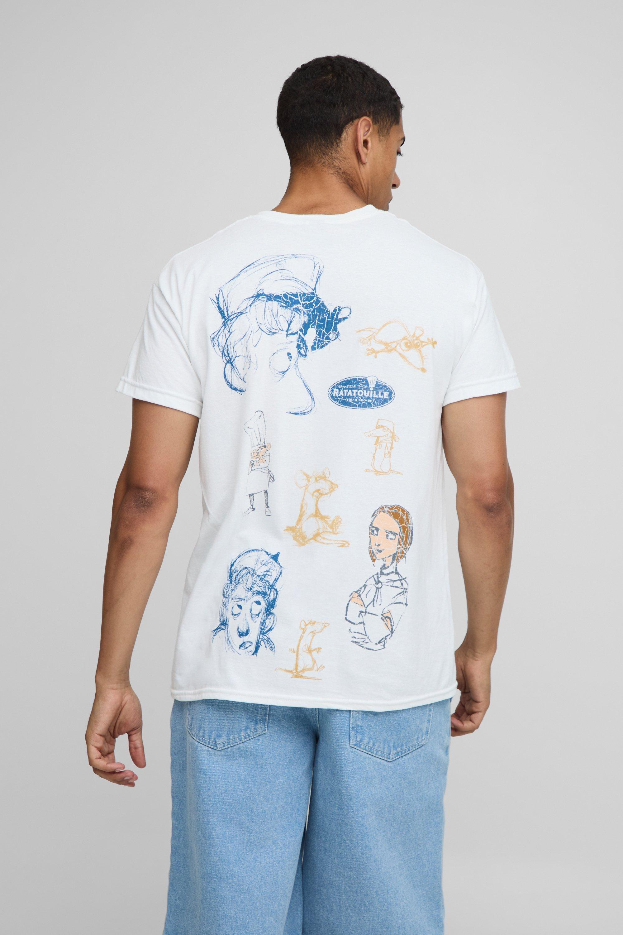 Image of T-shirt oversize bianca ufficiale Disney Ratatouille, Bianco
