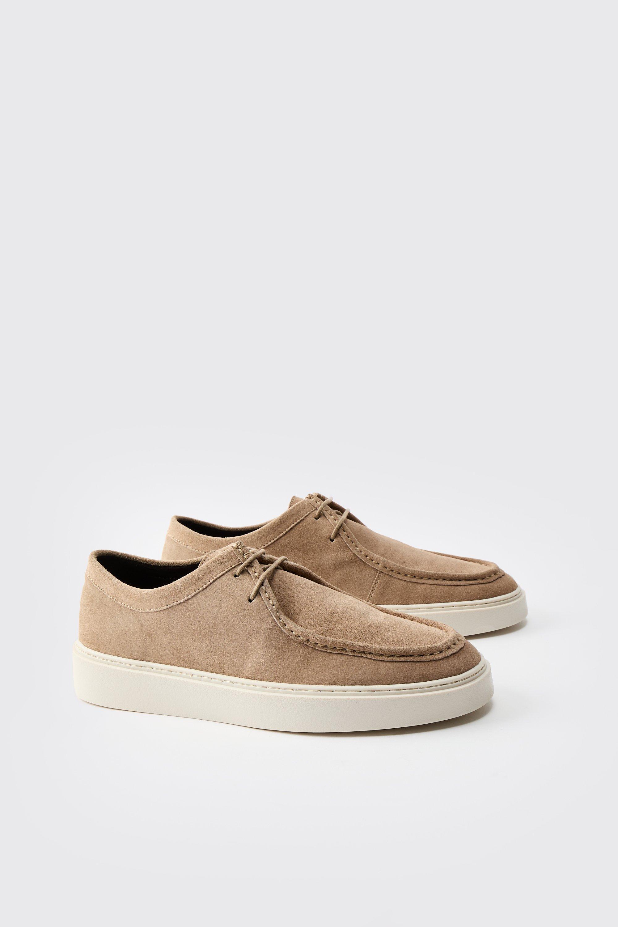Boohoo Leather Loafer Shoe, Ecru