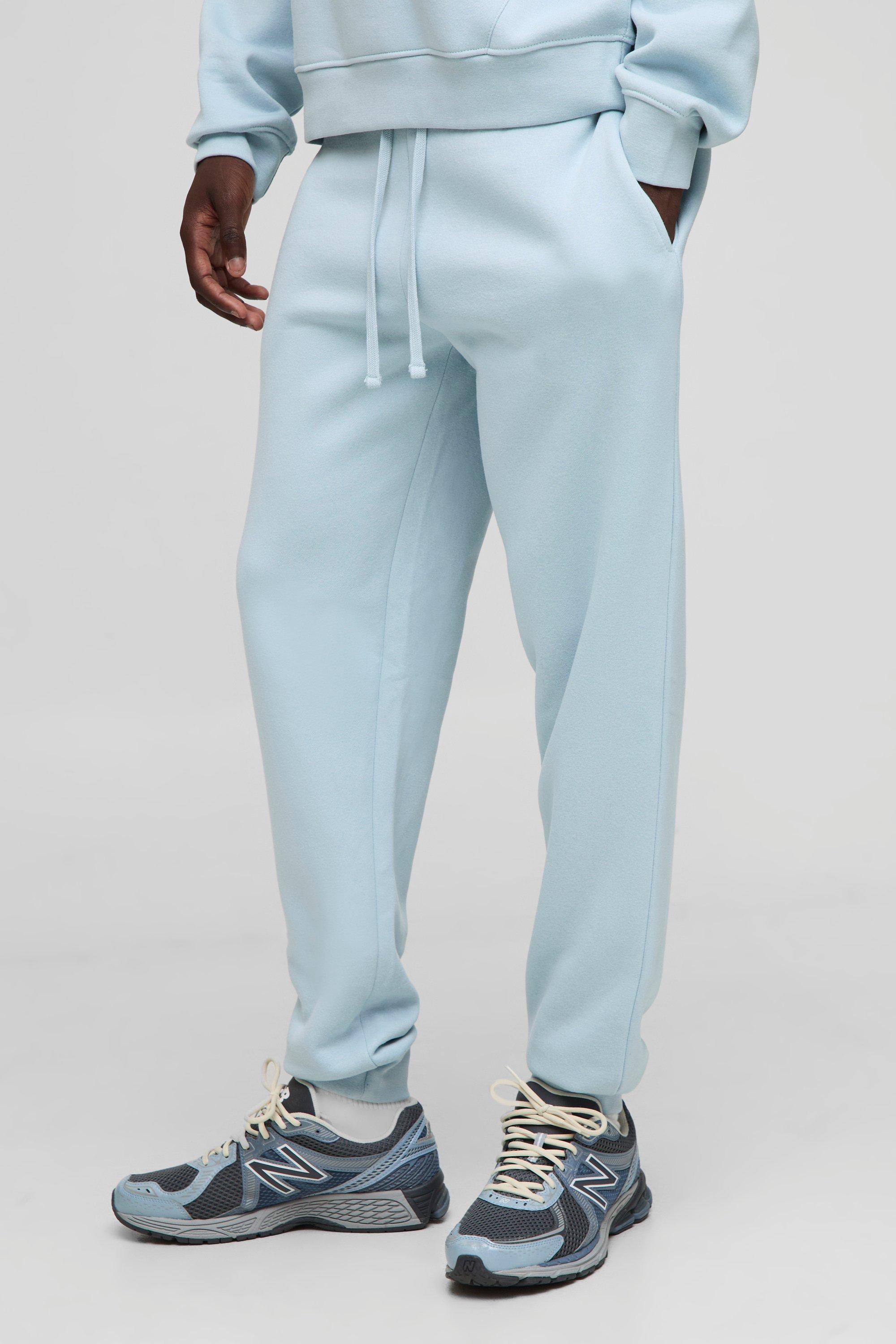 Mens Blue Basic Regular Fit Jogger, Blue