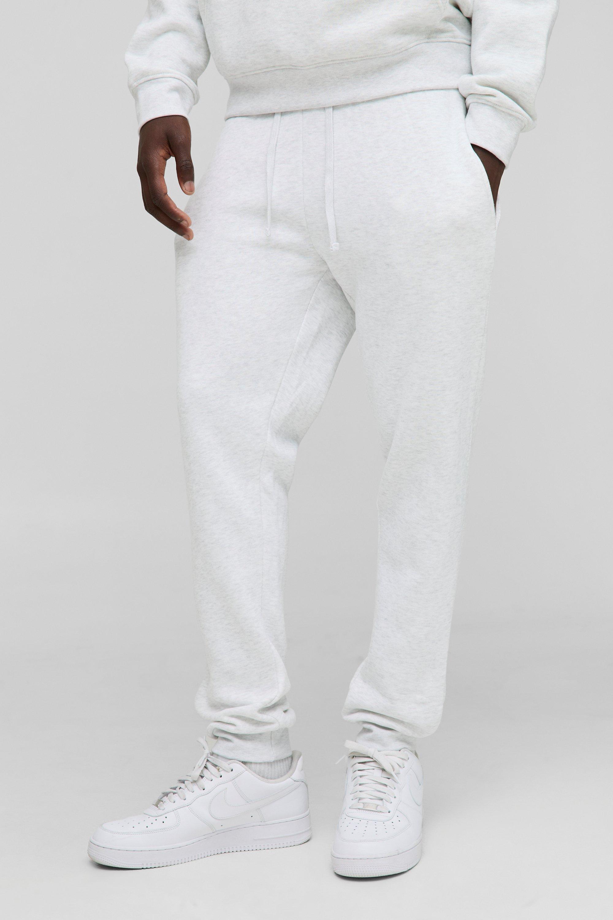 Mens Grey Basic Skinny Fit Jogger, Grey