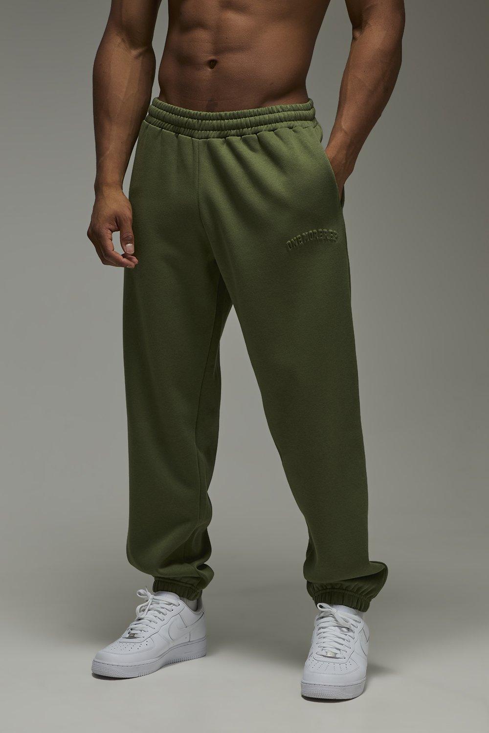 Image of One More Rep Oversized Embossed Jogger, Verde