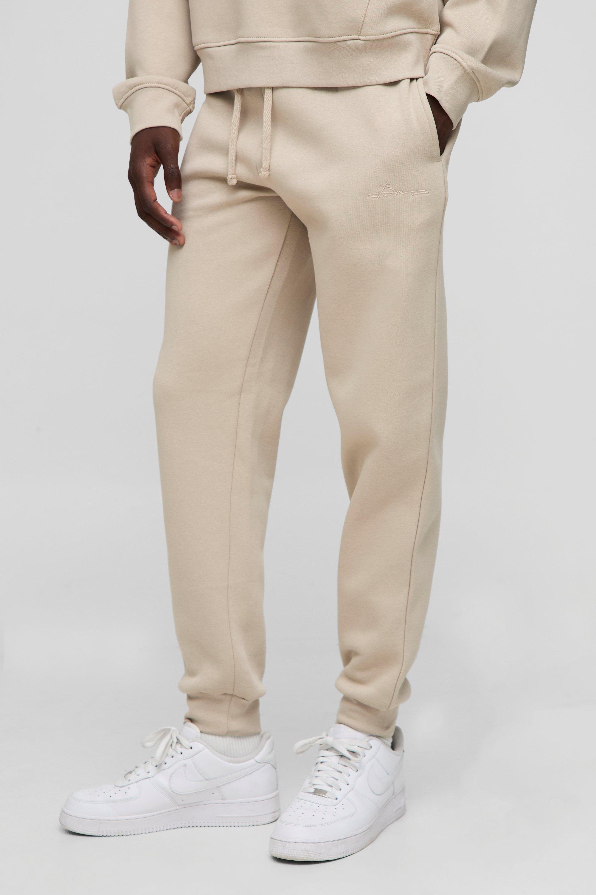 Image of Basic BM Signature Regular Fit Jogger, Beige