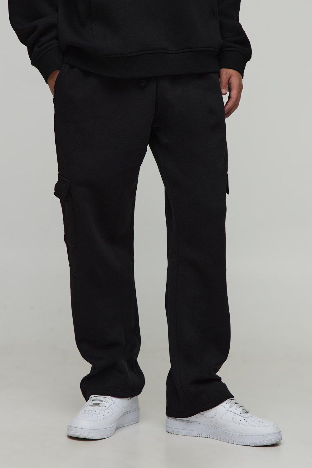 Image of Basic Straight Leg Cargo Jogger, Nero