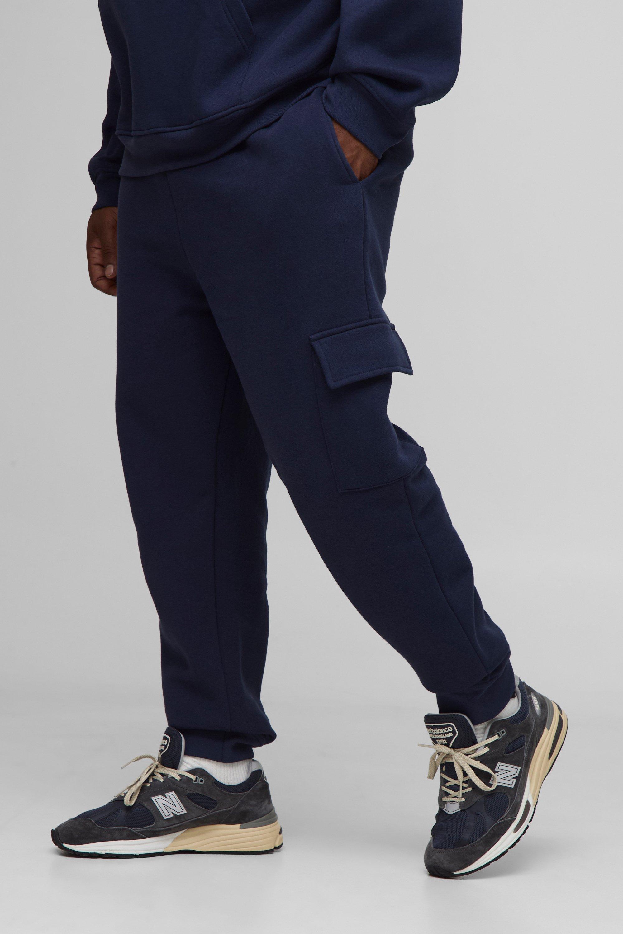 Image of Plus Basic Skinny Fit Cargo Jogger, Navy