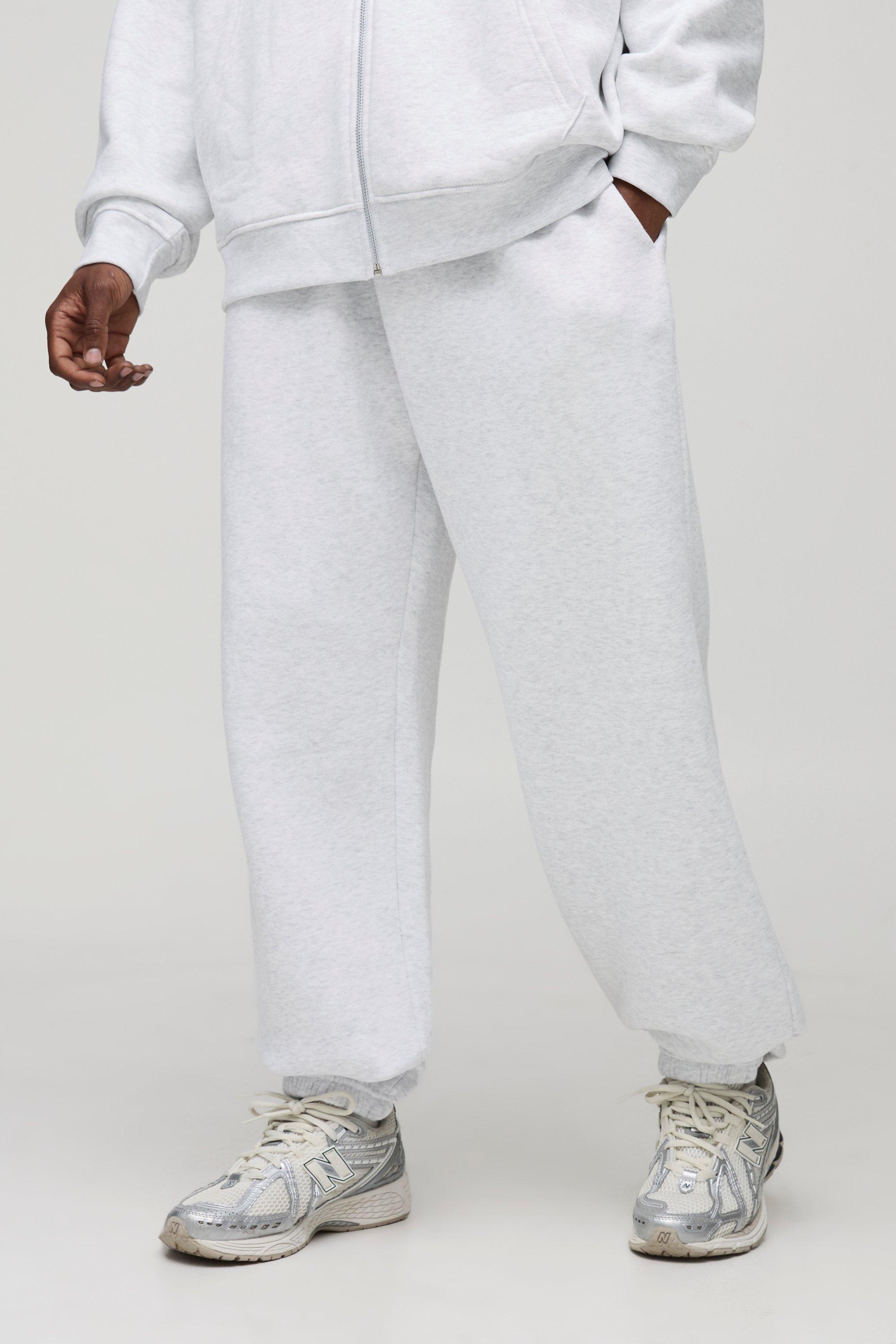 Mens Grey Tall Basic Oversized Joggers, Grey