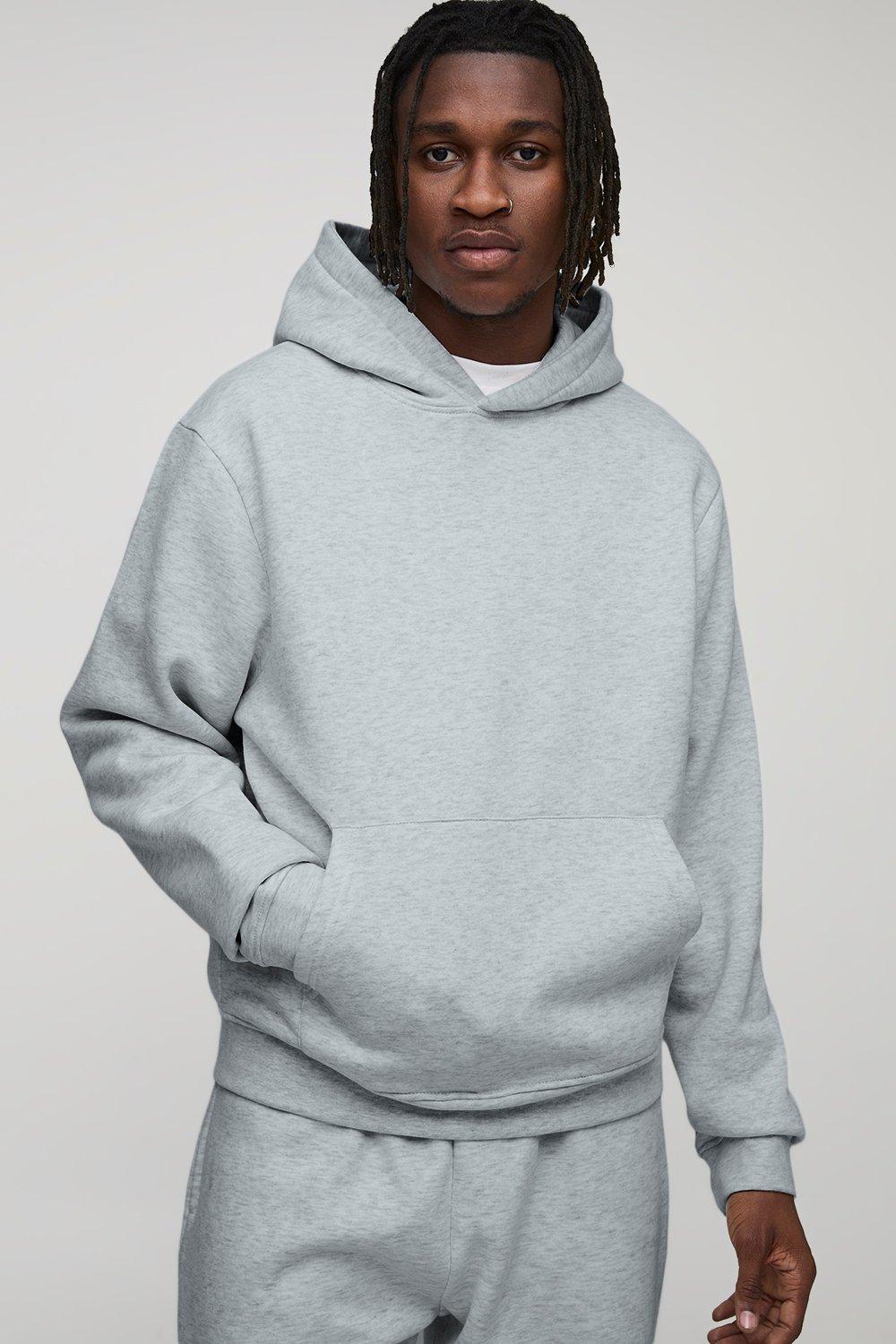 Image of Tall Basic Boxy Over the Head Hoodie, Grigio