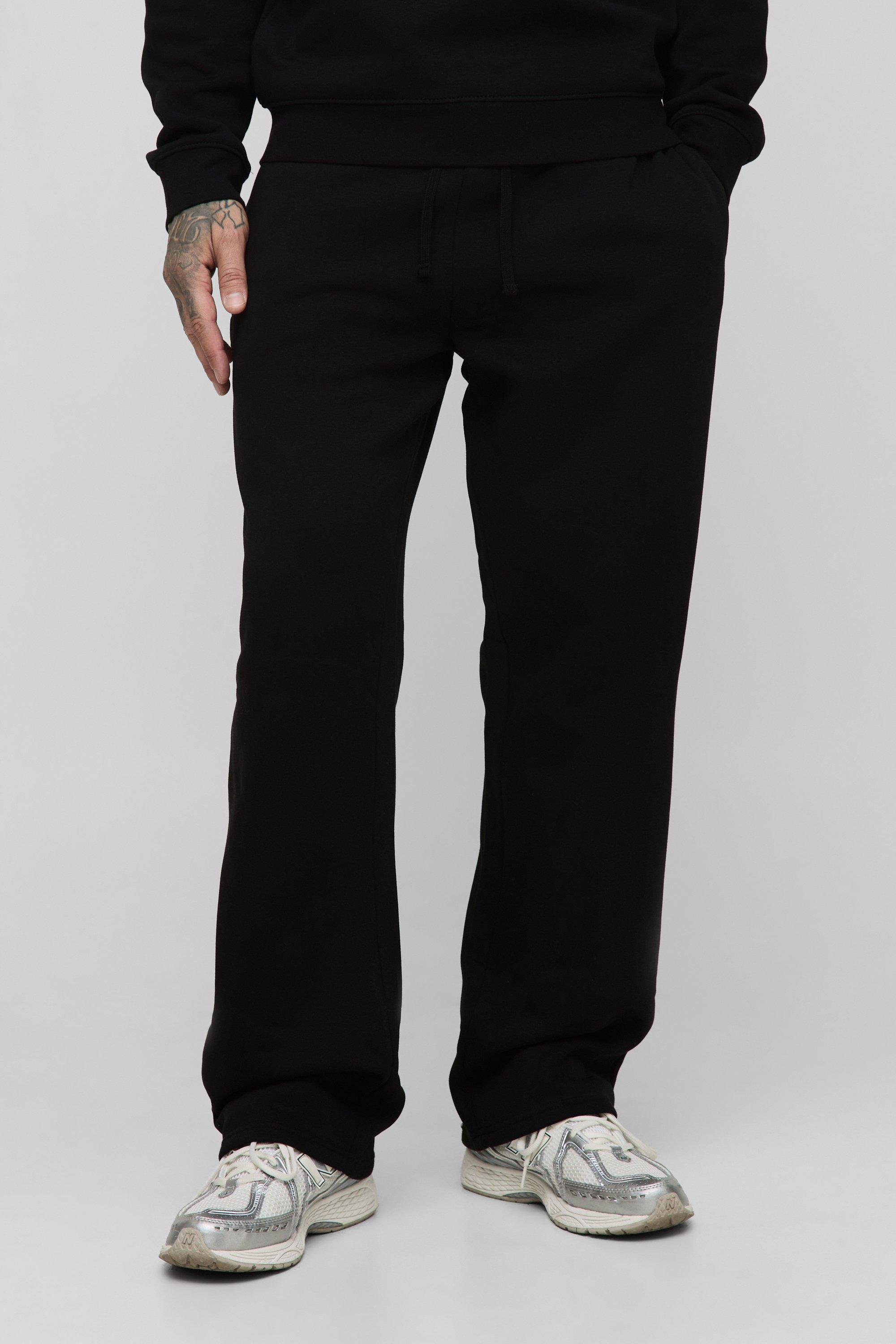 Mens Black Tall Basic Straight Leg Jogger, Black