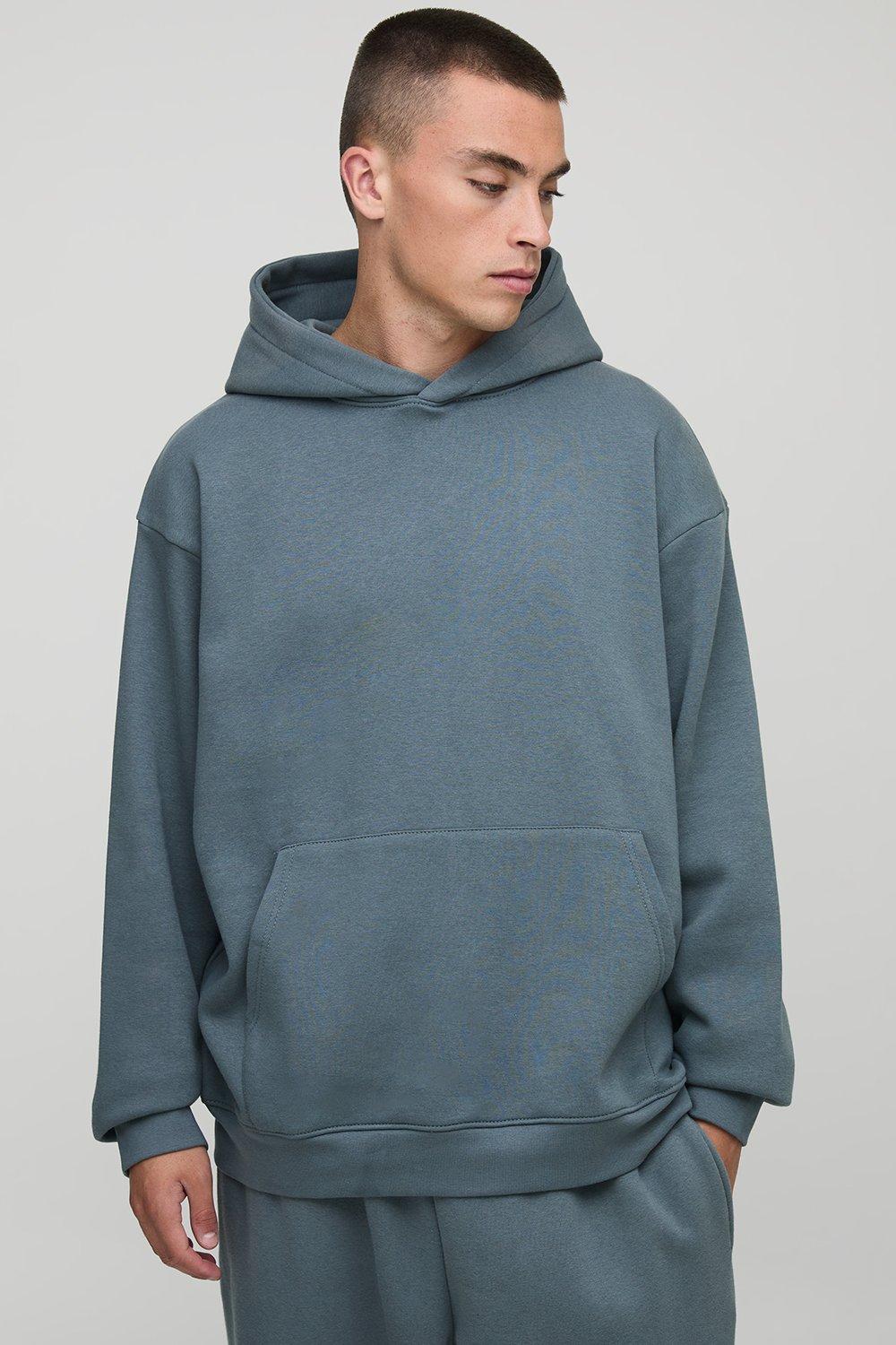 Image of Basic Oversized Over the Head Hoodie, Grigio