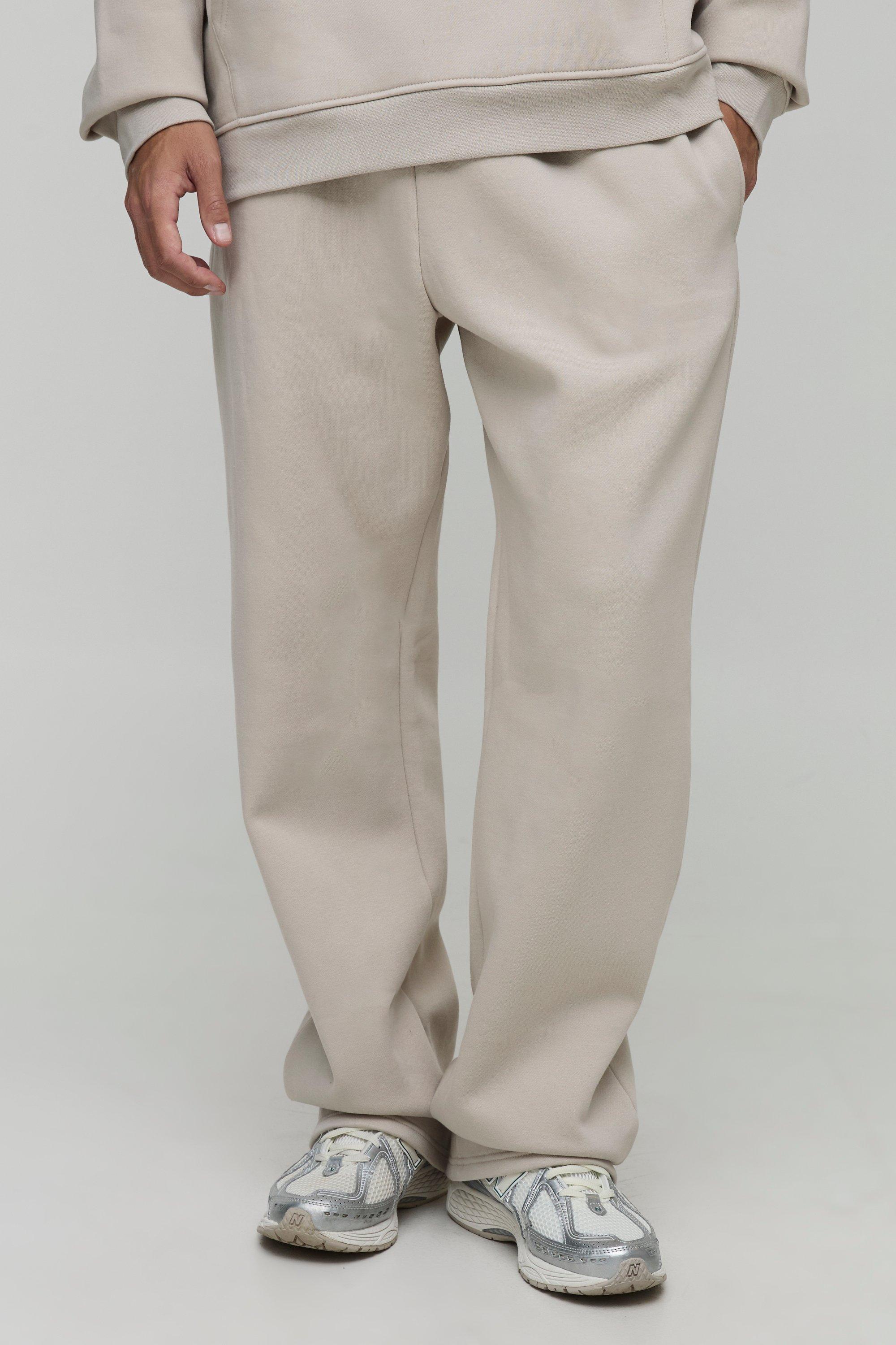 Mens Beige Tall Basic Straight Leg Jogger, Beige