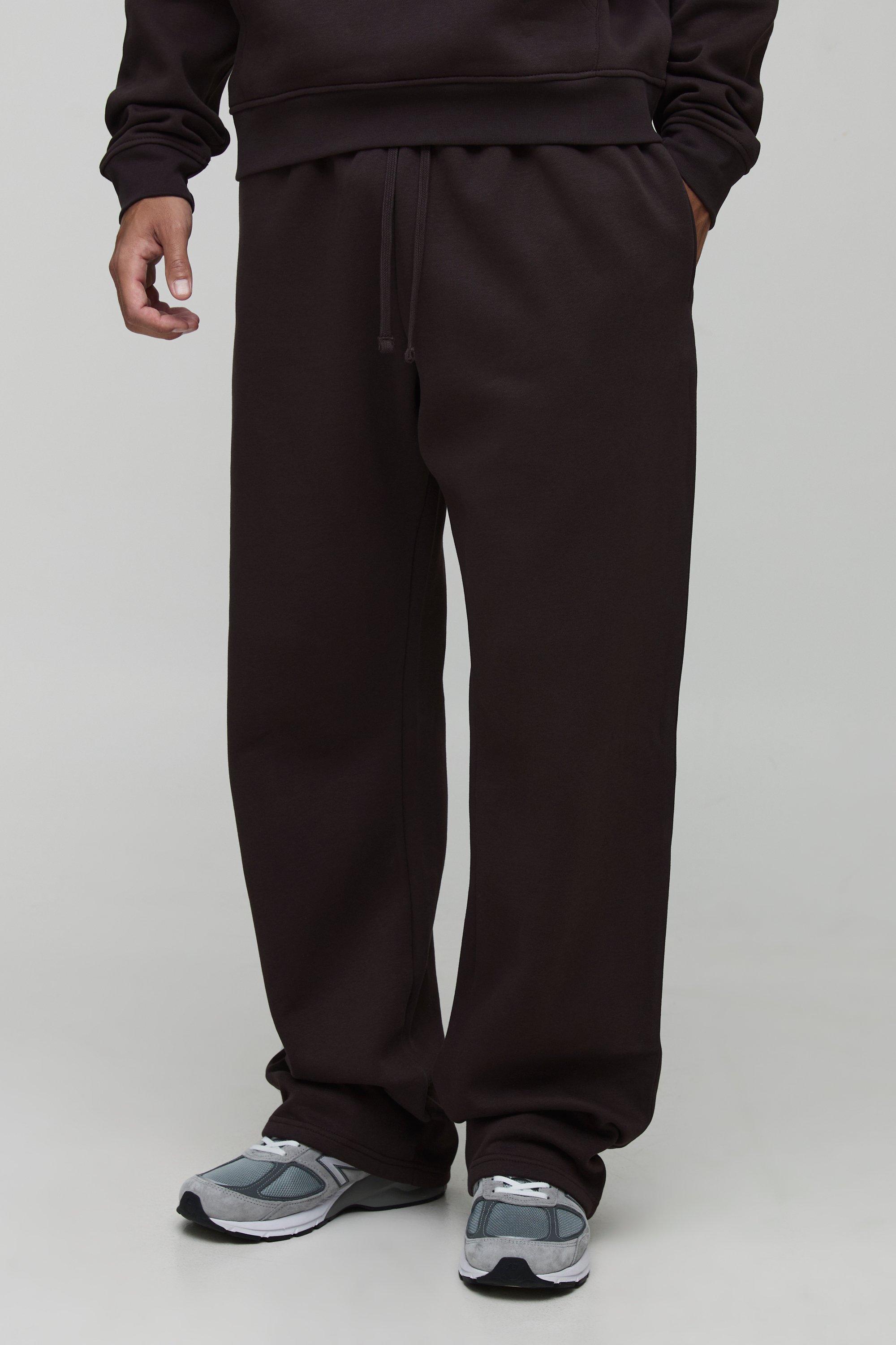 Mens Brown Tall Basic Straight Leg Jogger, Brown