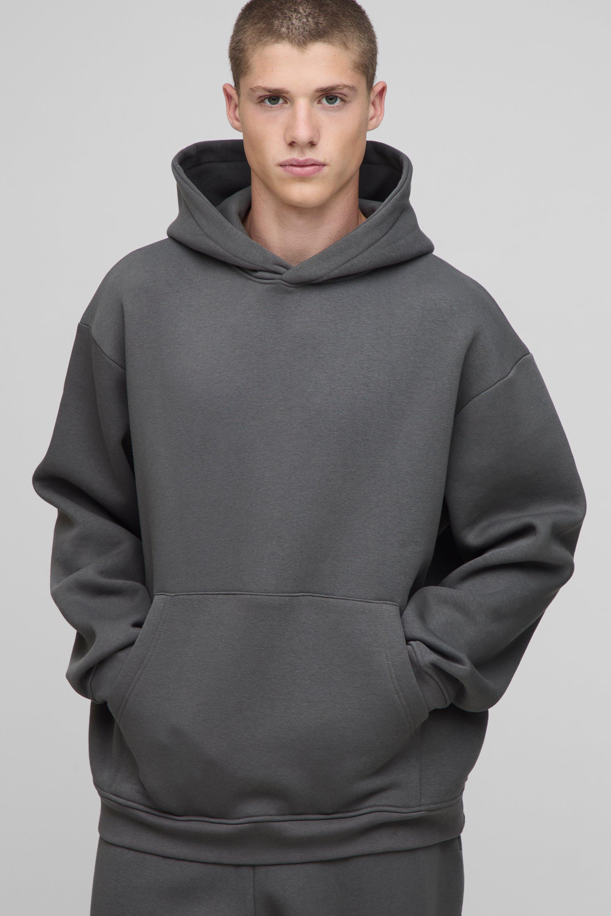 Image of Basic Oversized Over the Head Hoodie, Grigio