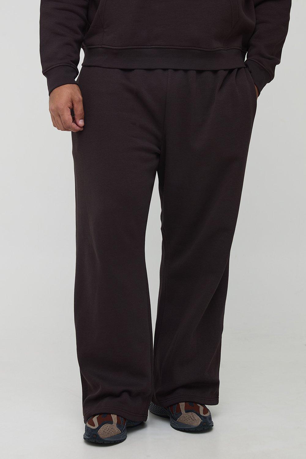 Image of Plus Basic Straight Leg Jogger, Brown
