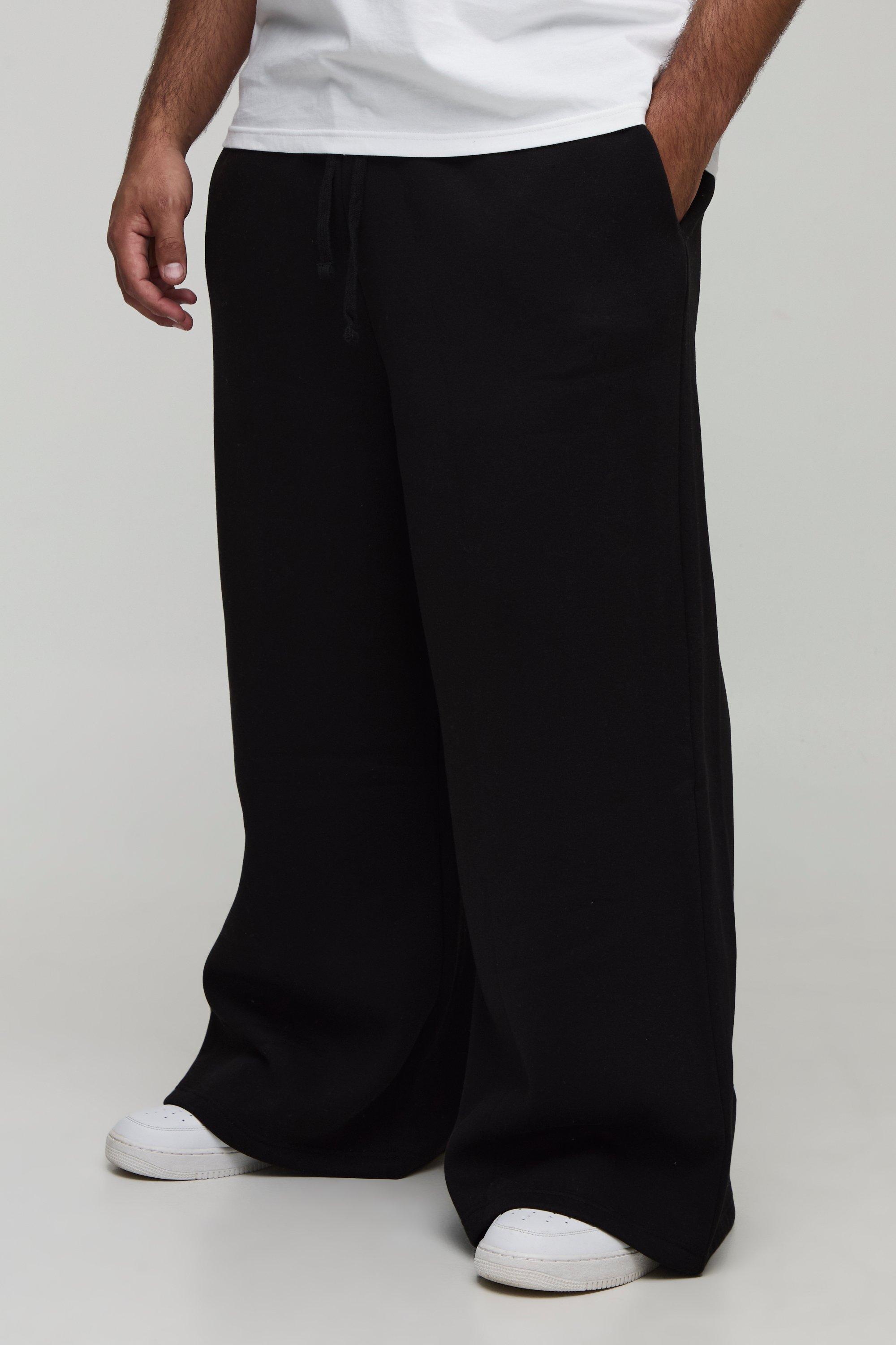 Image of Plus Basic Extreme Wide Leg Joggers, Nero