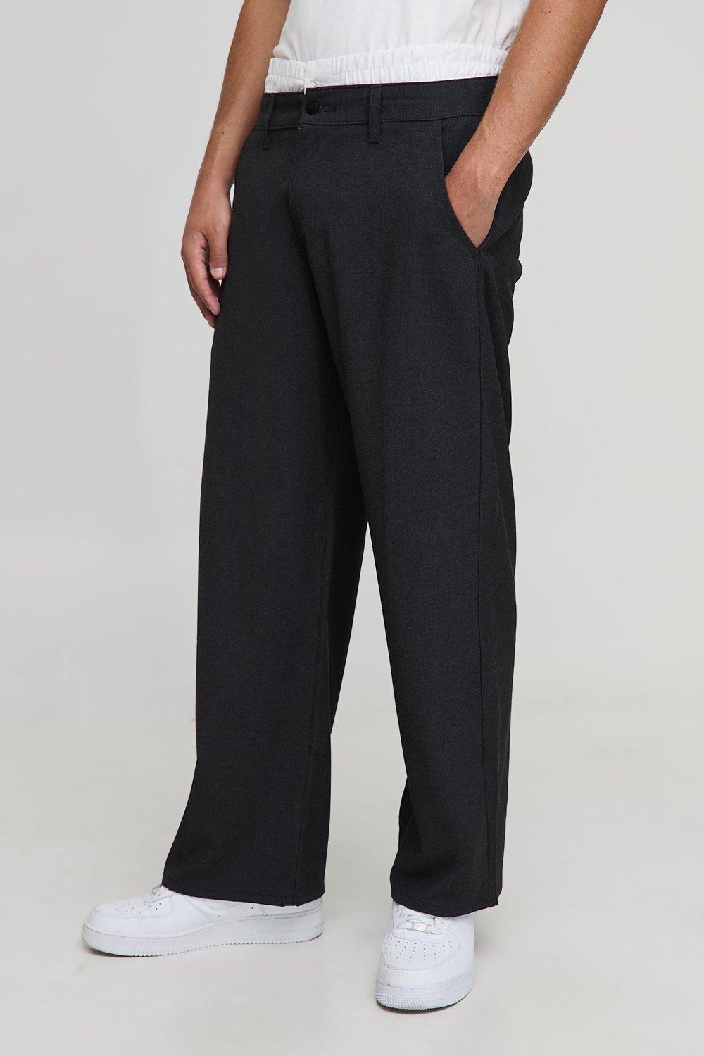 Baggy Fit Trouser With Boxer Double Waistband