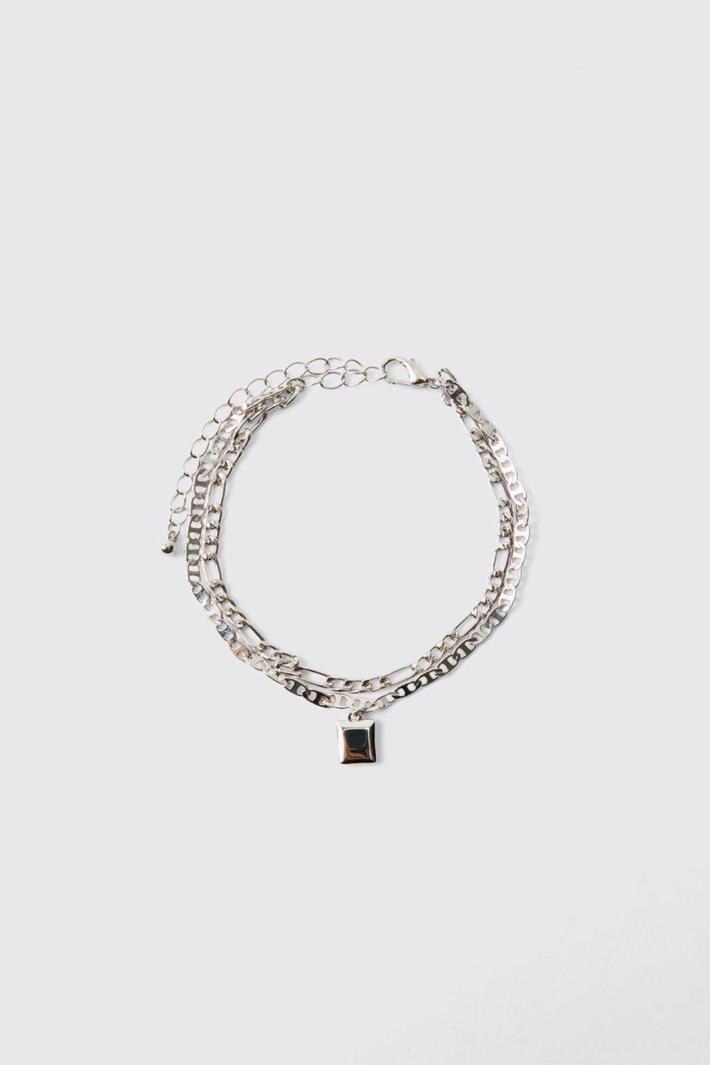 Image of Multi Chain Bracelet, Grigio