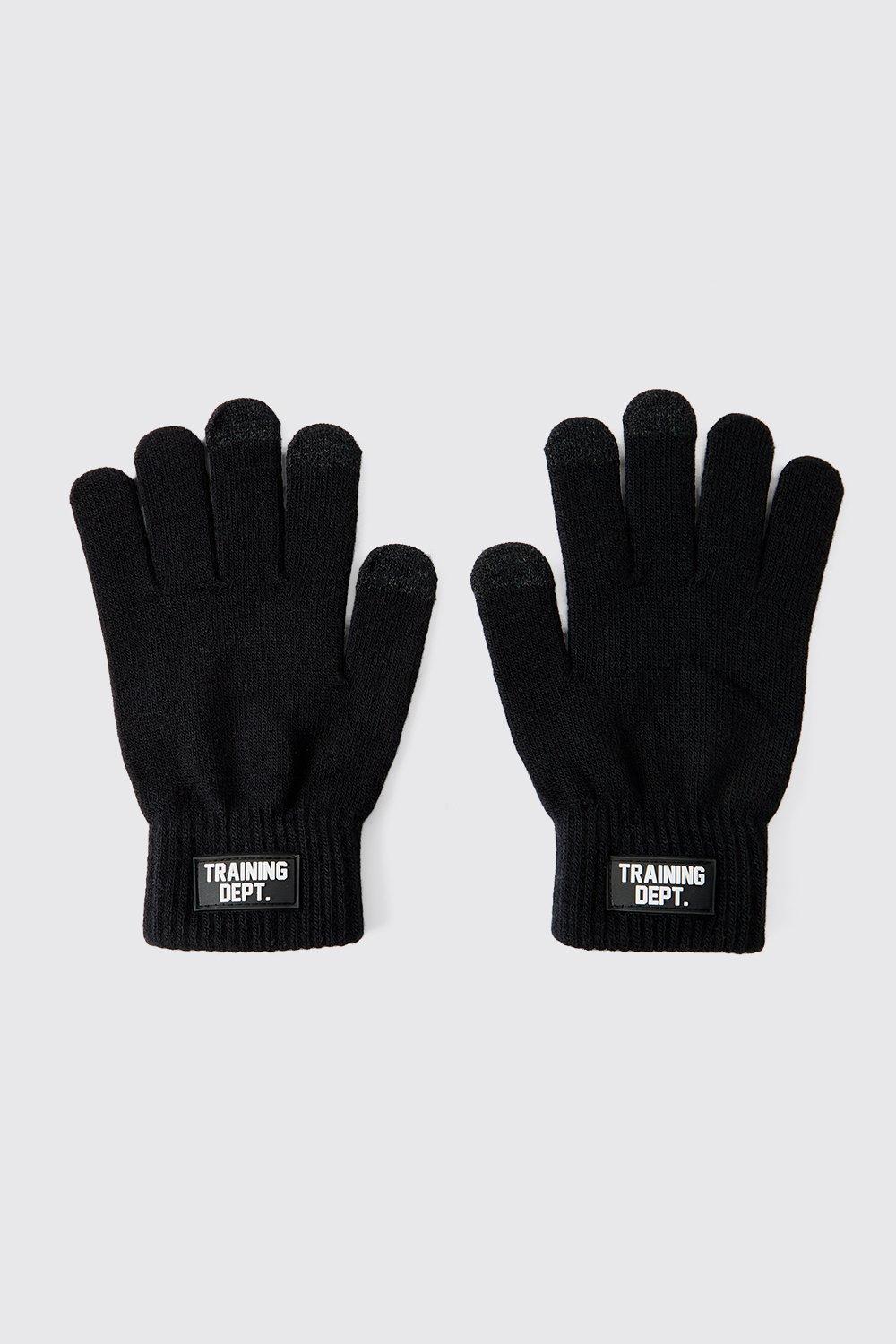 Image of Training Dept Rubber Badge Gloves, Nero