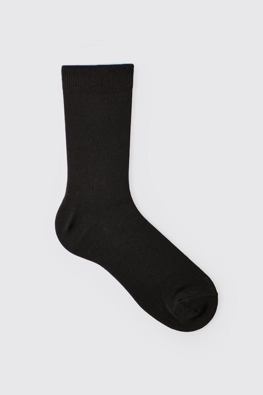 Image of 7 Pack Plain Socks, Nero