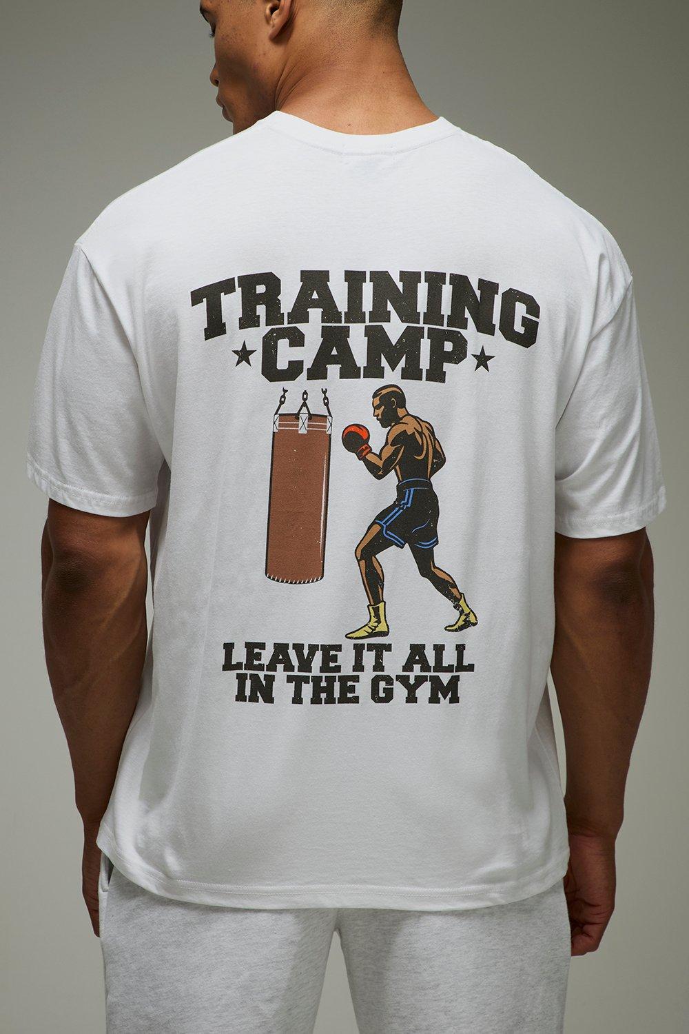 Image of MAN Active Training Camp Bag Oversized T-Shirt, Bianco