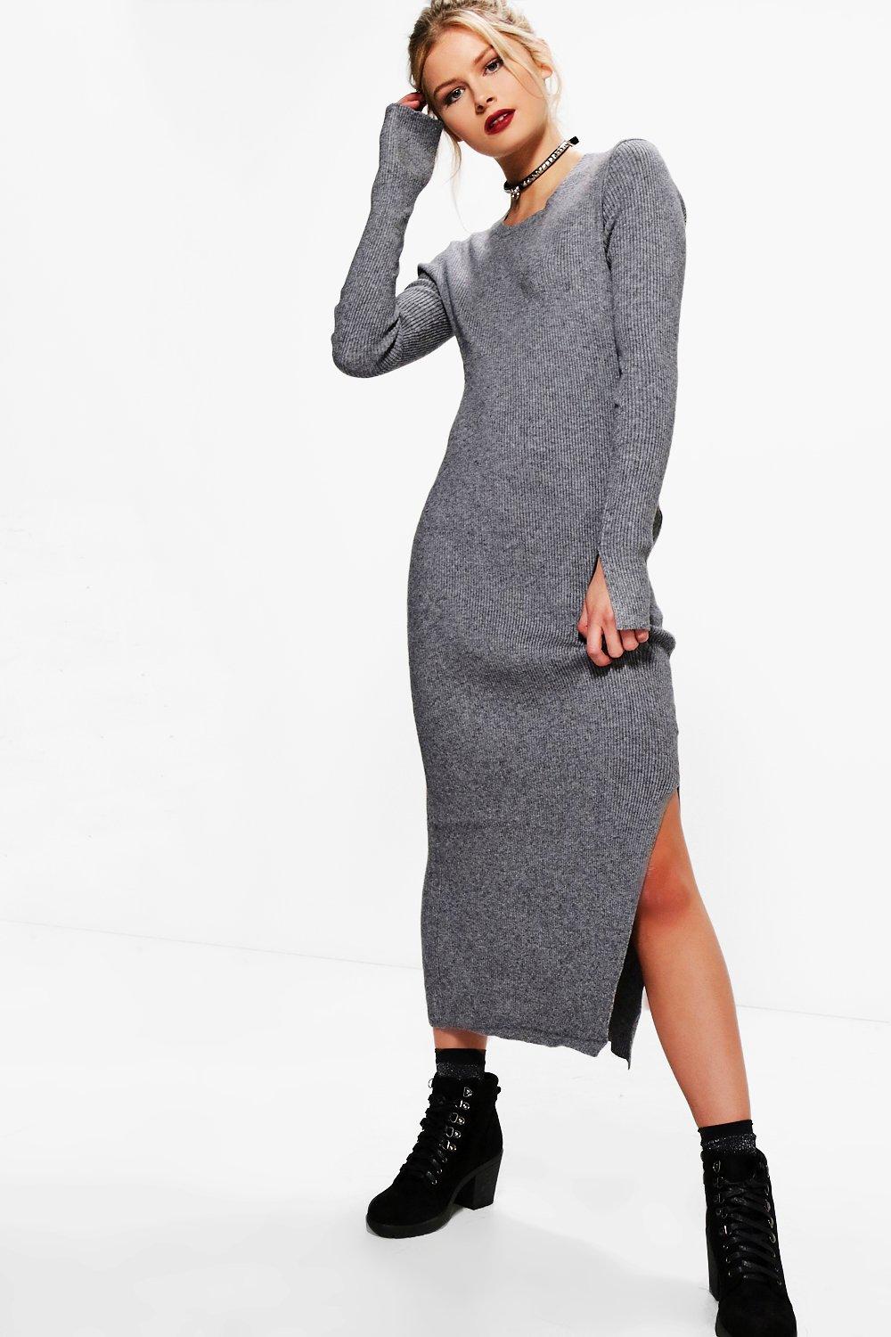 side split jumper dress