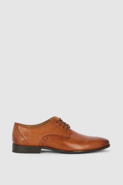 Archie Leather Formal Punch Detail Derby