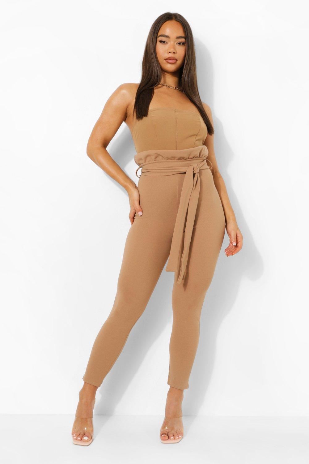 paperbag waist skinny trousers