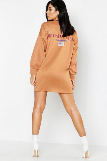 Orange Dress with Hood