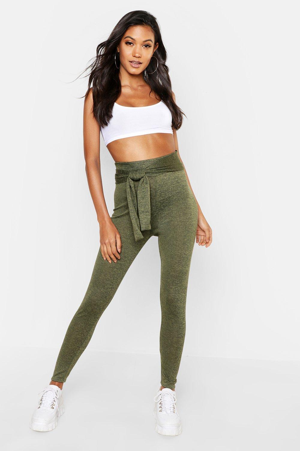 tie waist leggings