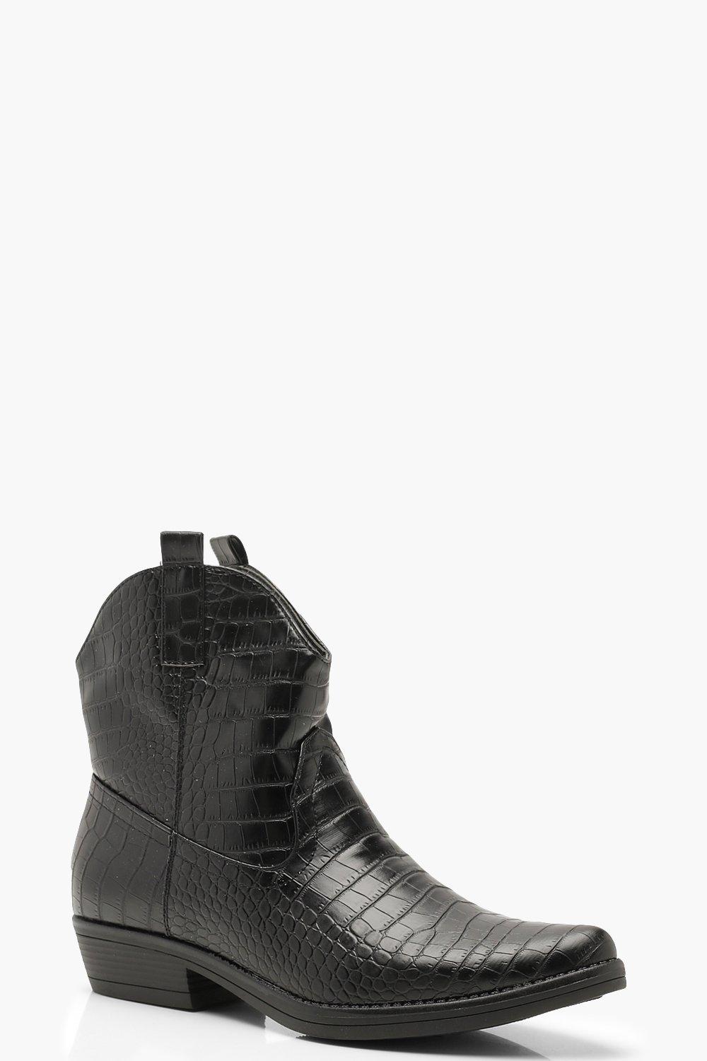croco western boots