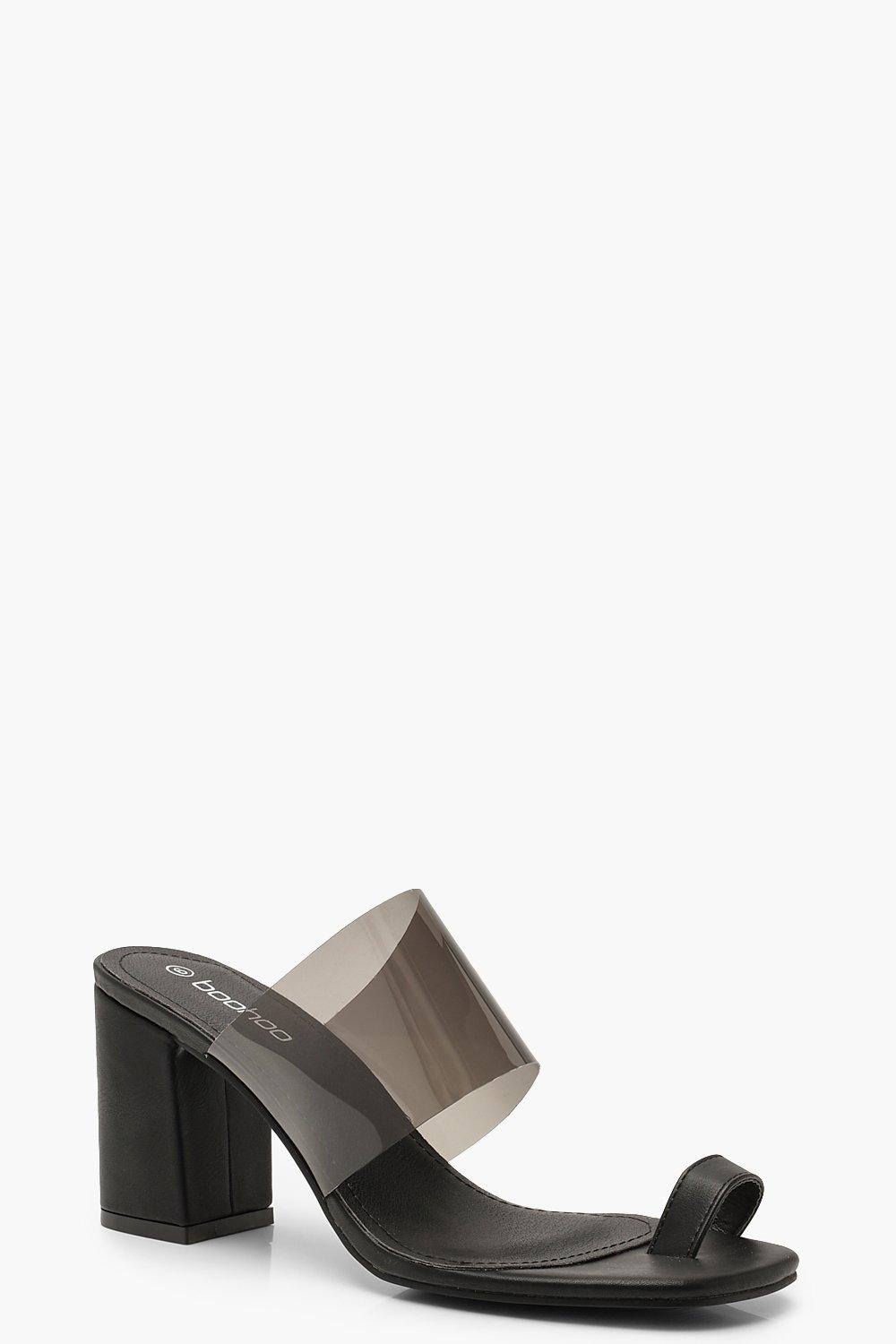 black toe post mules