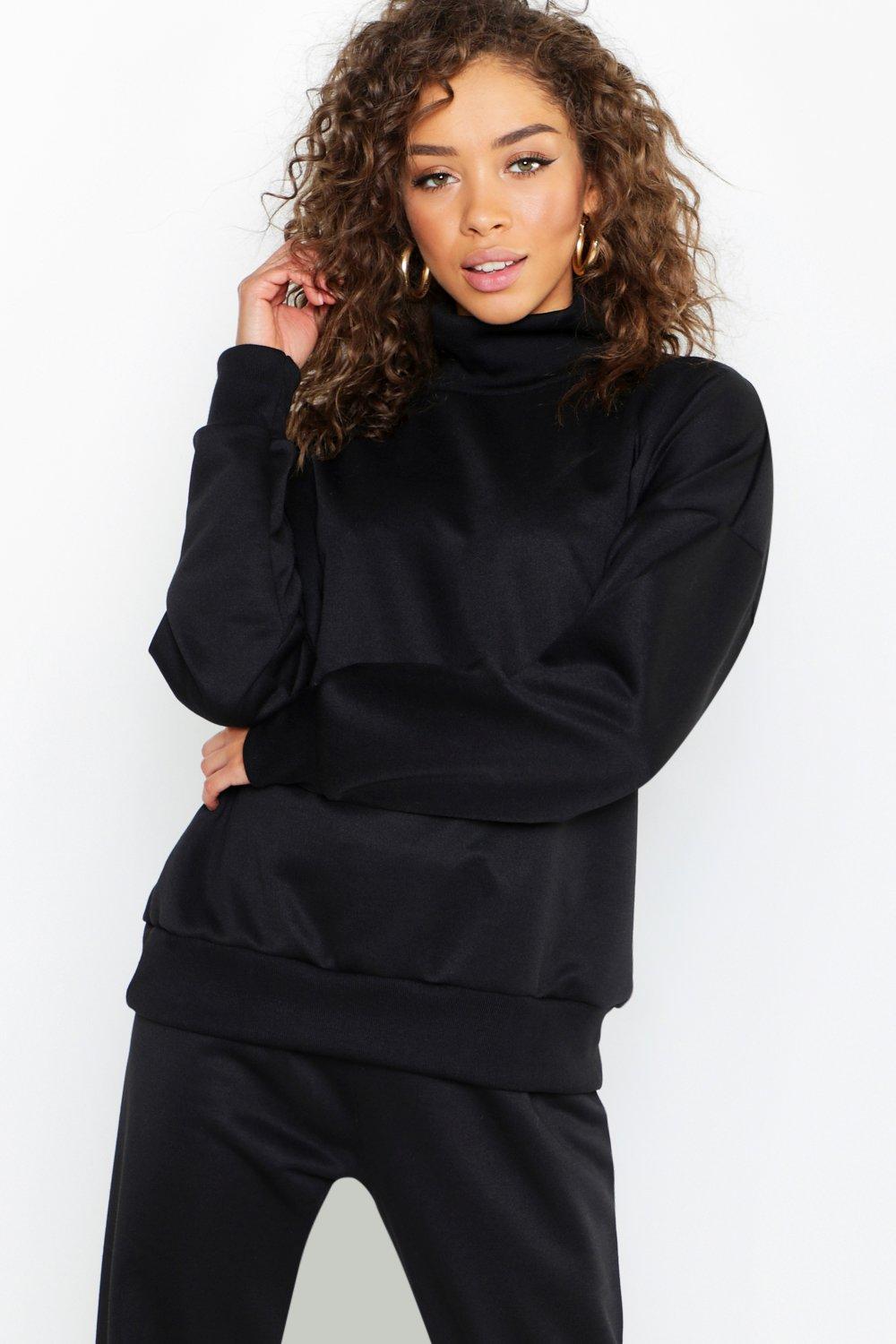 roll neck sweatshirt