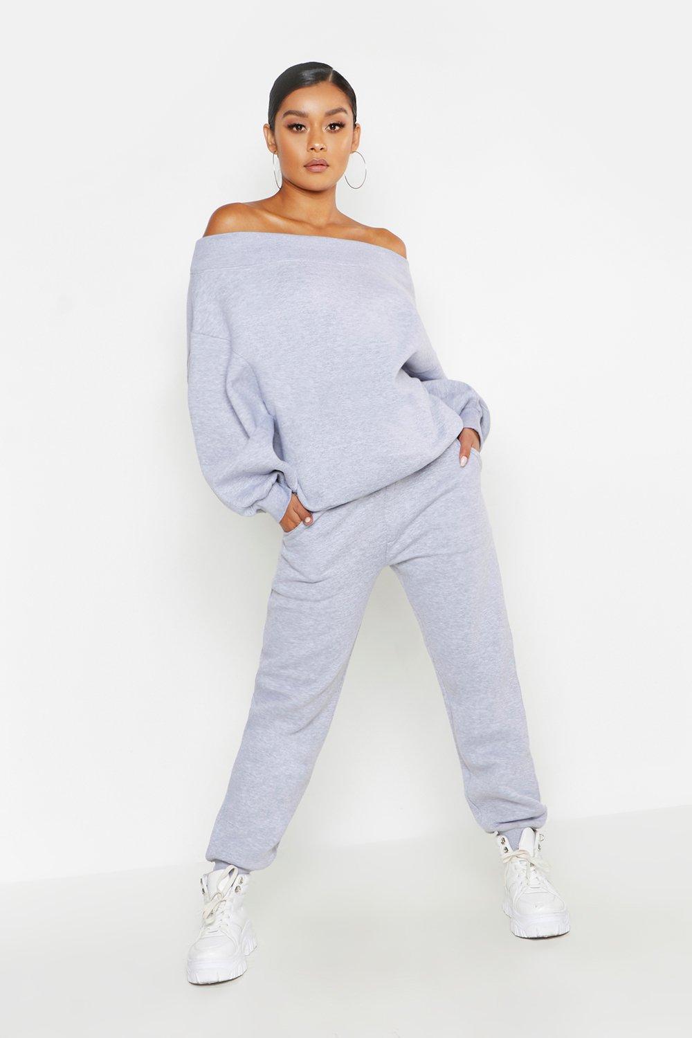 grey boohoo tracksuit