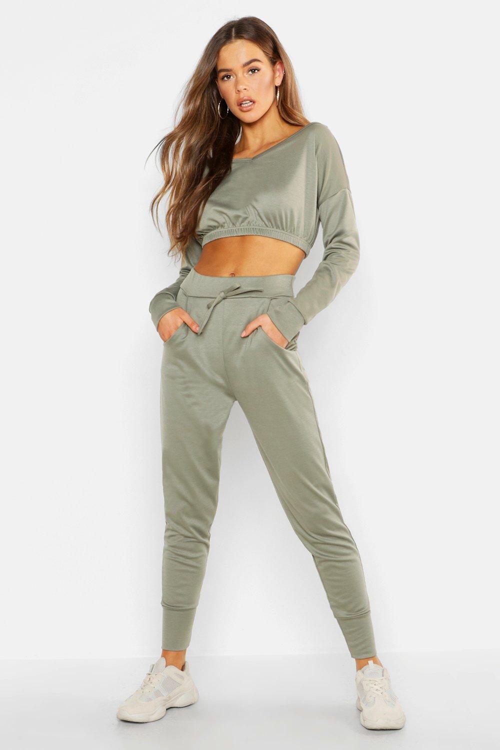 off the shoulder tracksuit