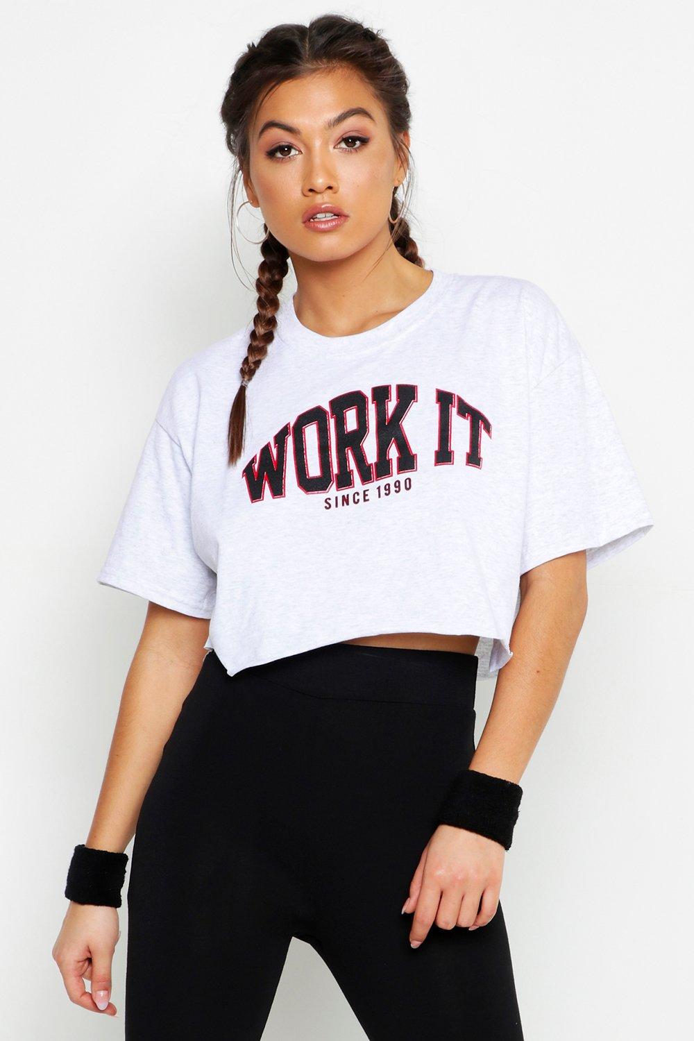 cropped gym shirts