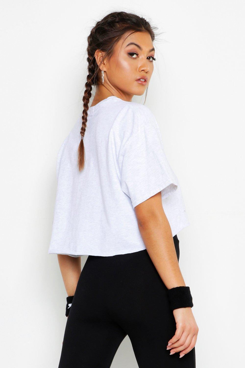 cropped gym tee