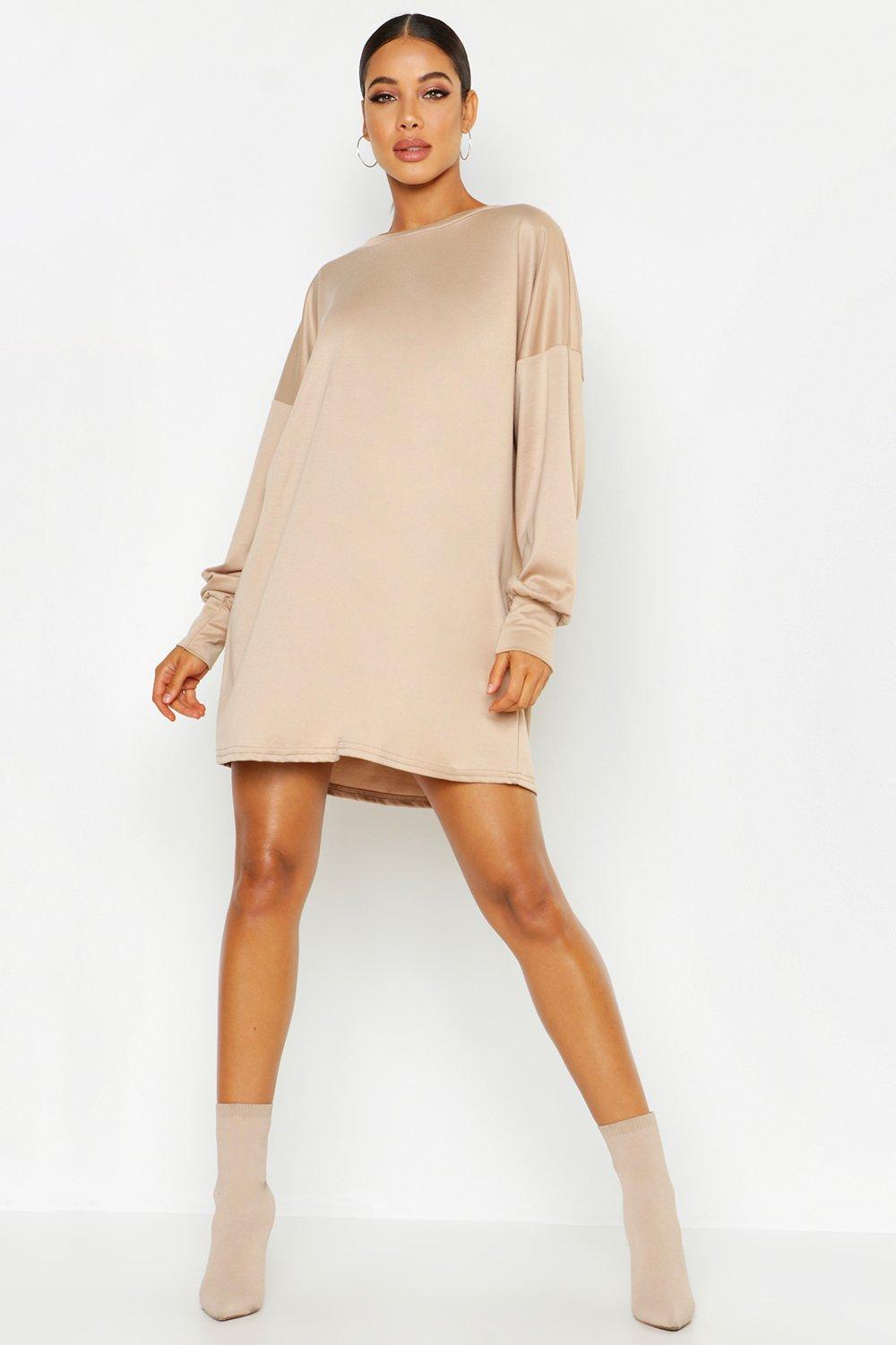 boohoo sweatshirt dress