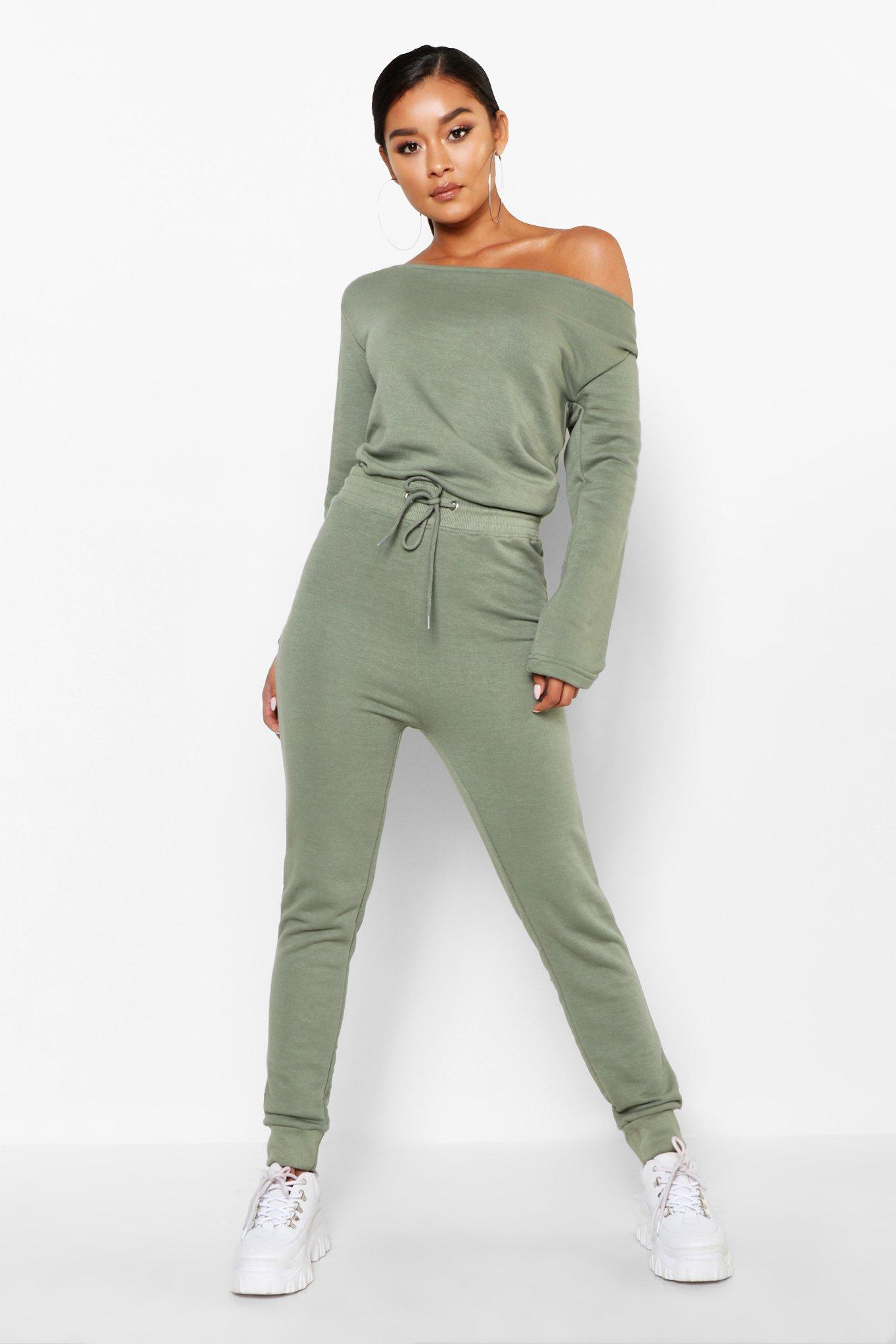 boohoo green jumpsuit