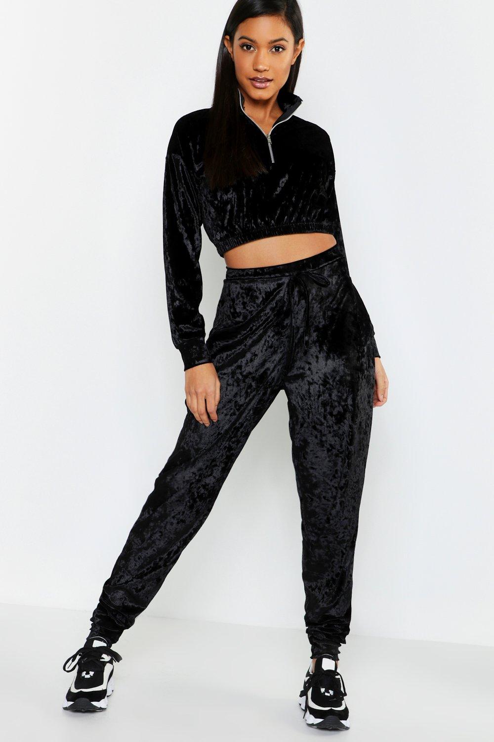 velour tracksuit boohoo