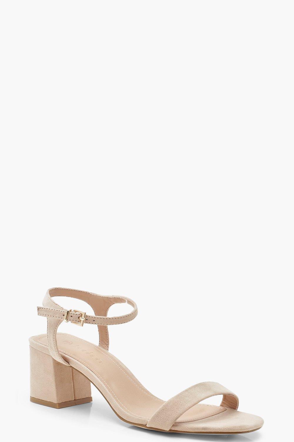 

Low Block Heel 2 Part Heels, Nude