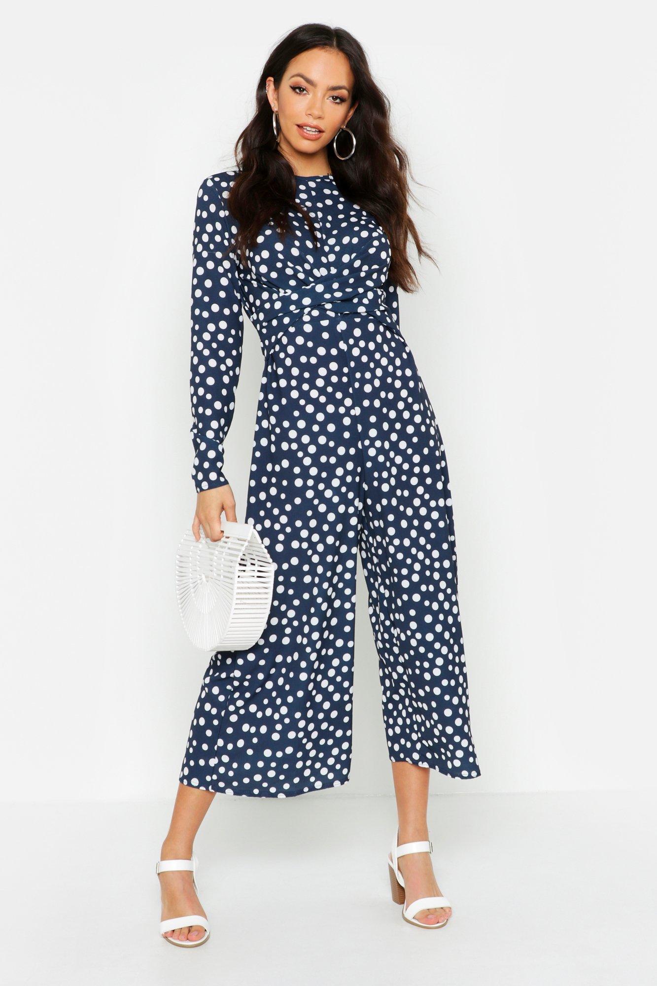 boohoo spotty jumpsuit