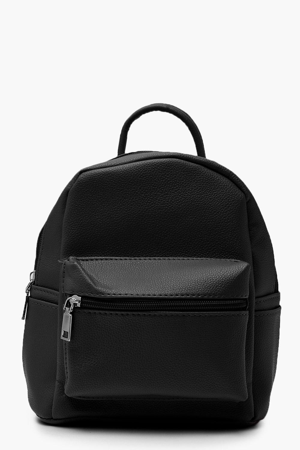 

Мини-рюкзак из полиуретана, Black