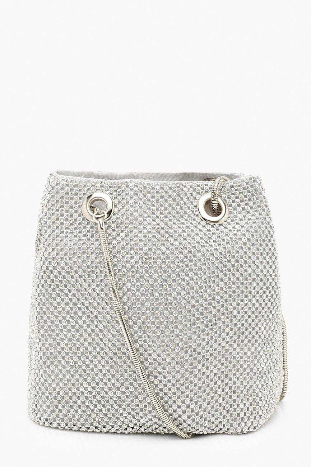 

Сумка покрытая стразами, Silver
