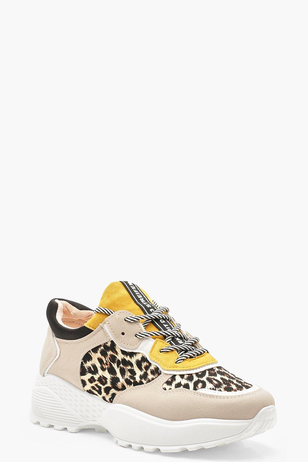 leopard print trainers