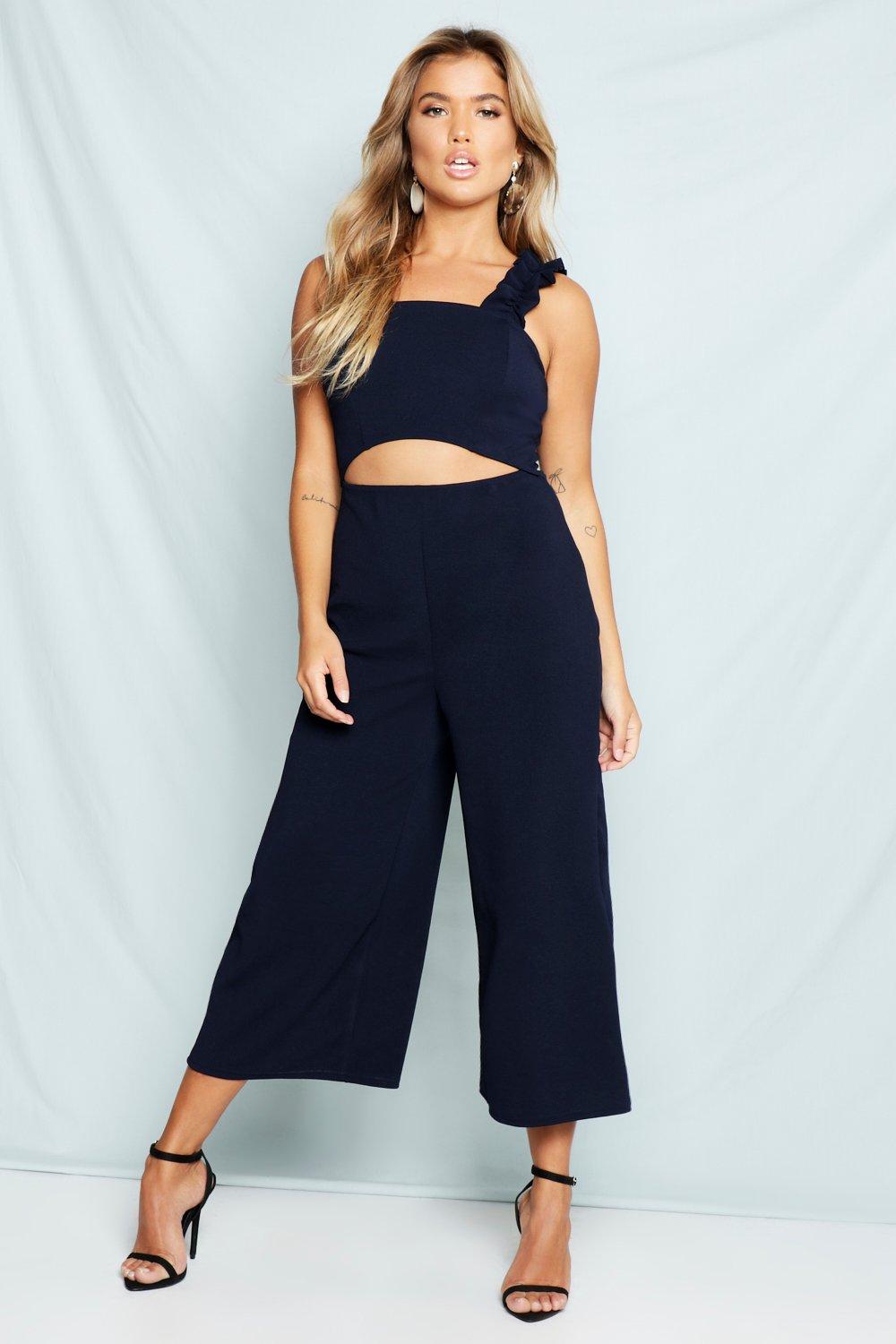 navy culotte jumpsuit