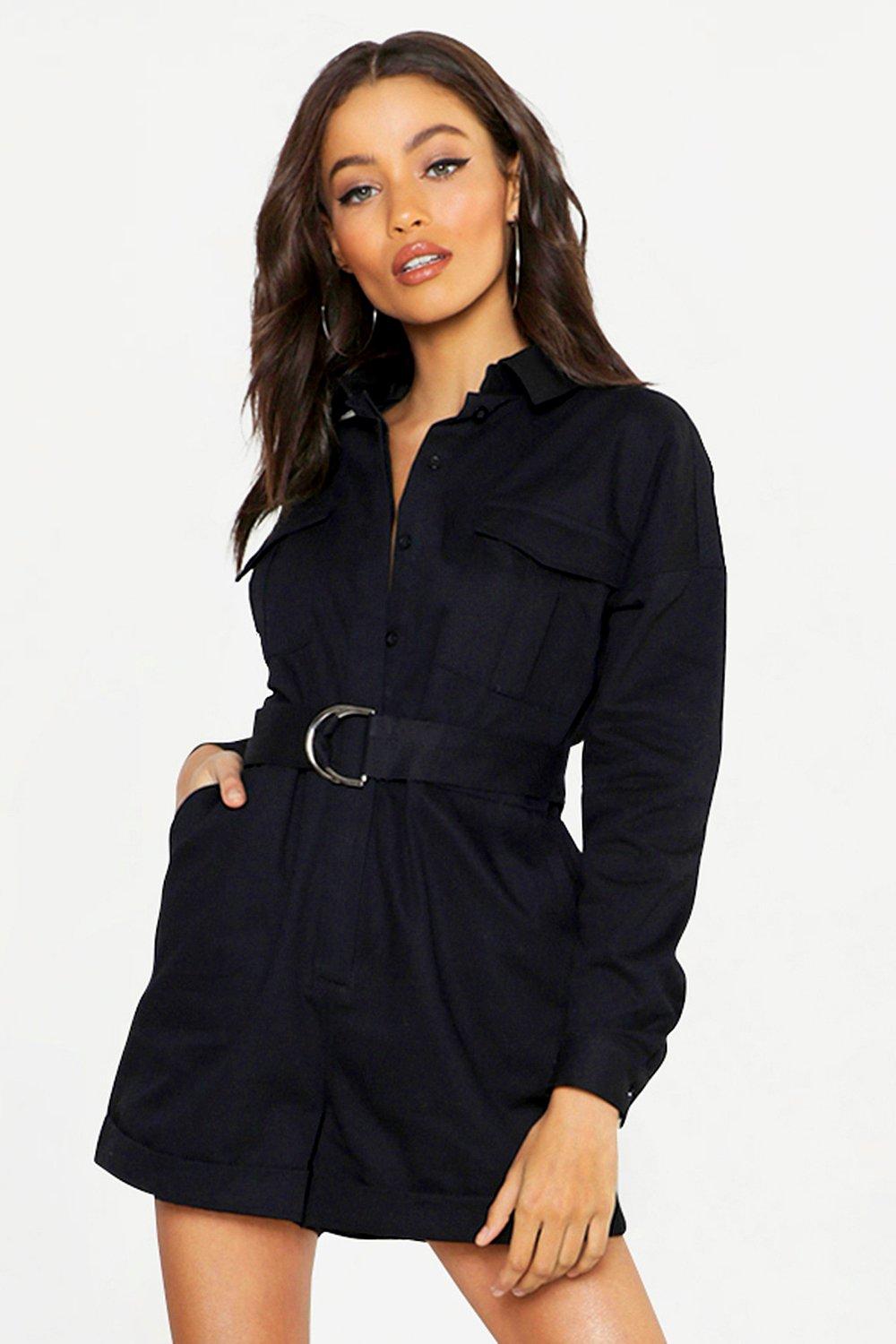 black boiler playsuit