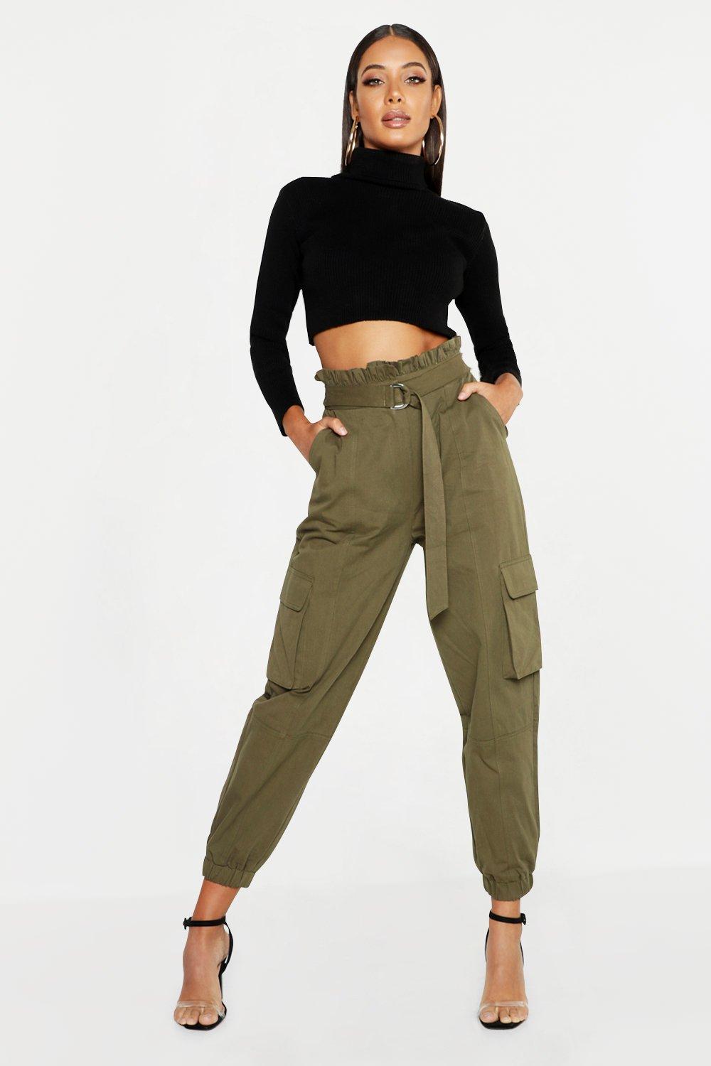 belted cargo pants