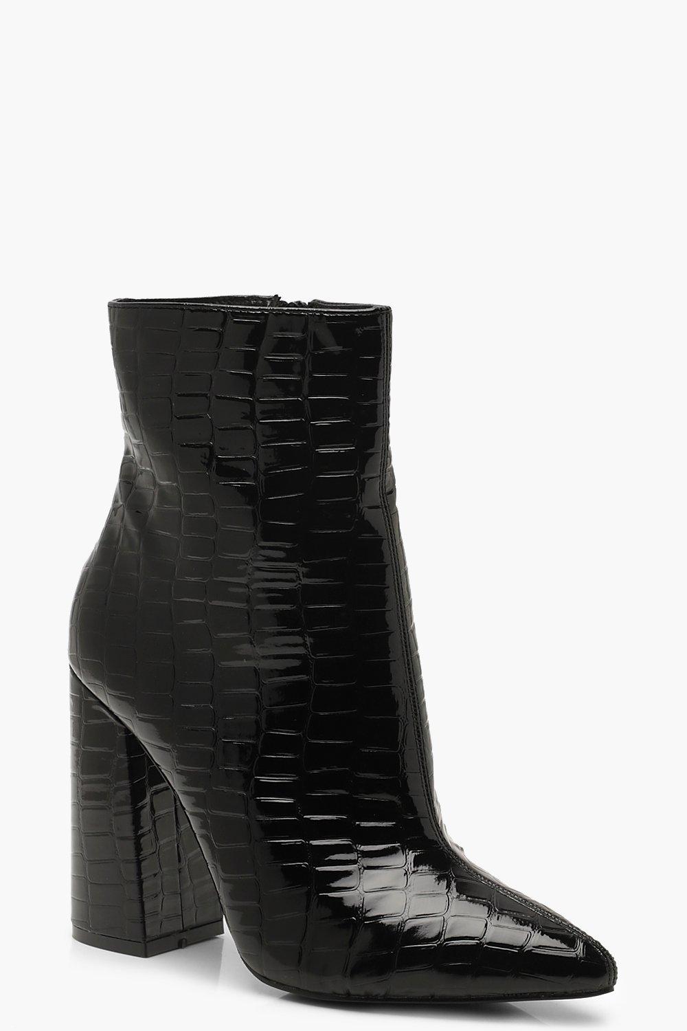 boohoo croc boots